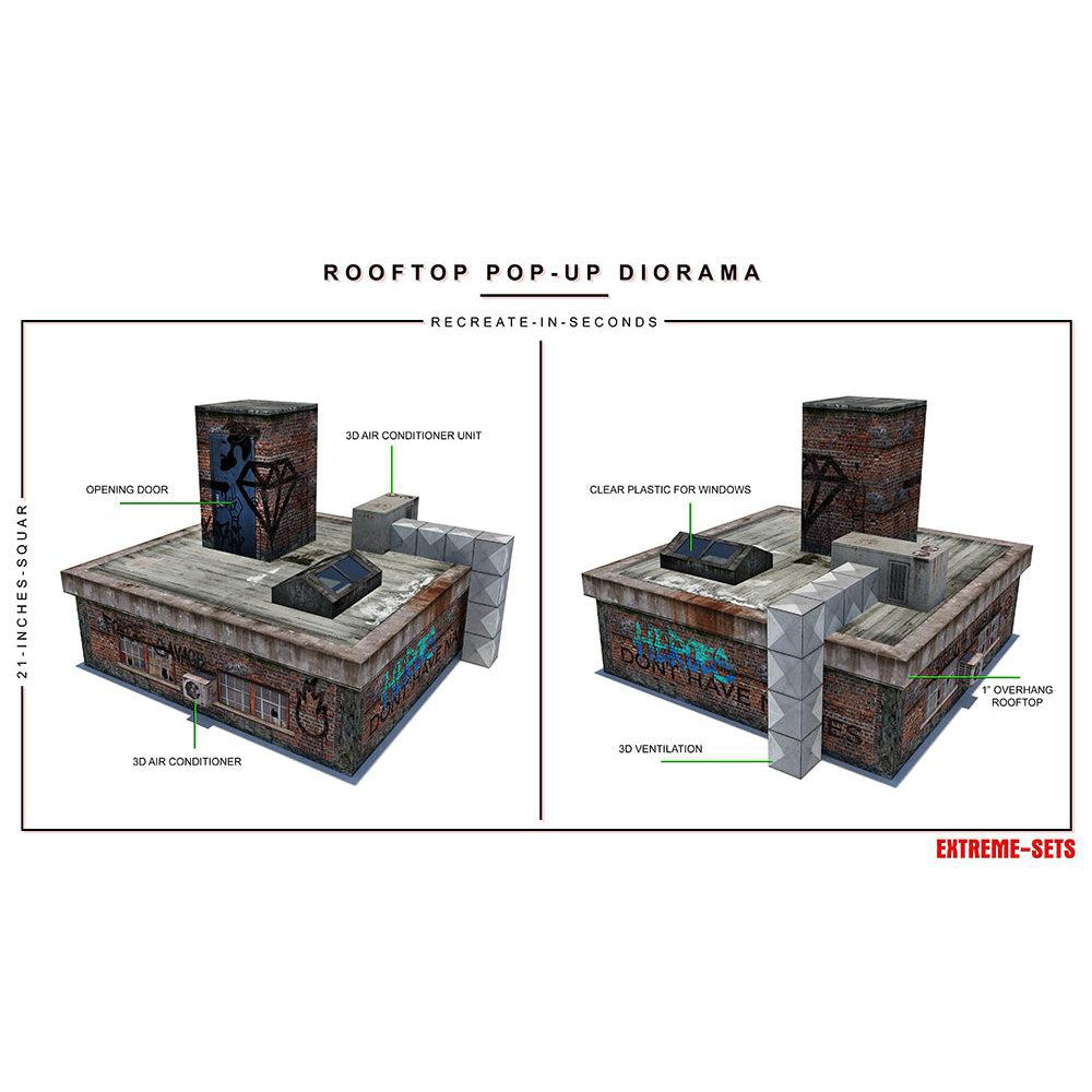 Rooftop Pop-Up - Diorama - 1/12-Actionfiguren-Extreme Sets-Mighty Underground
