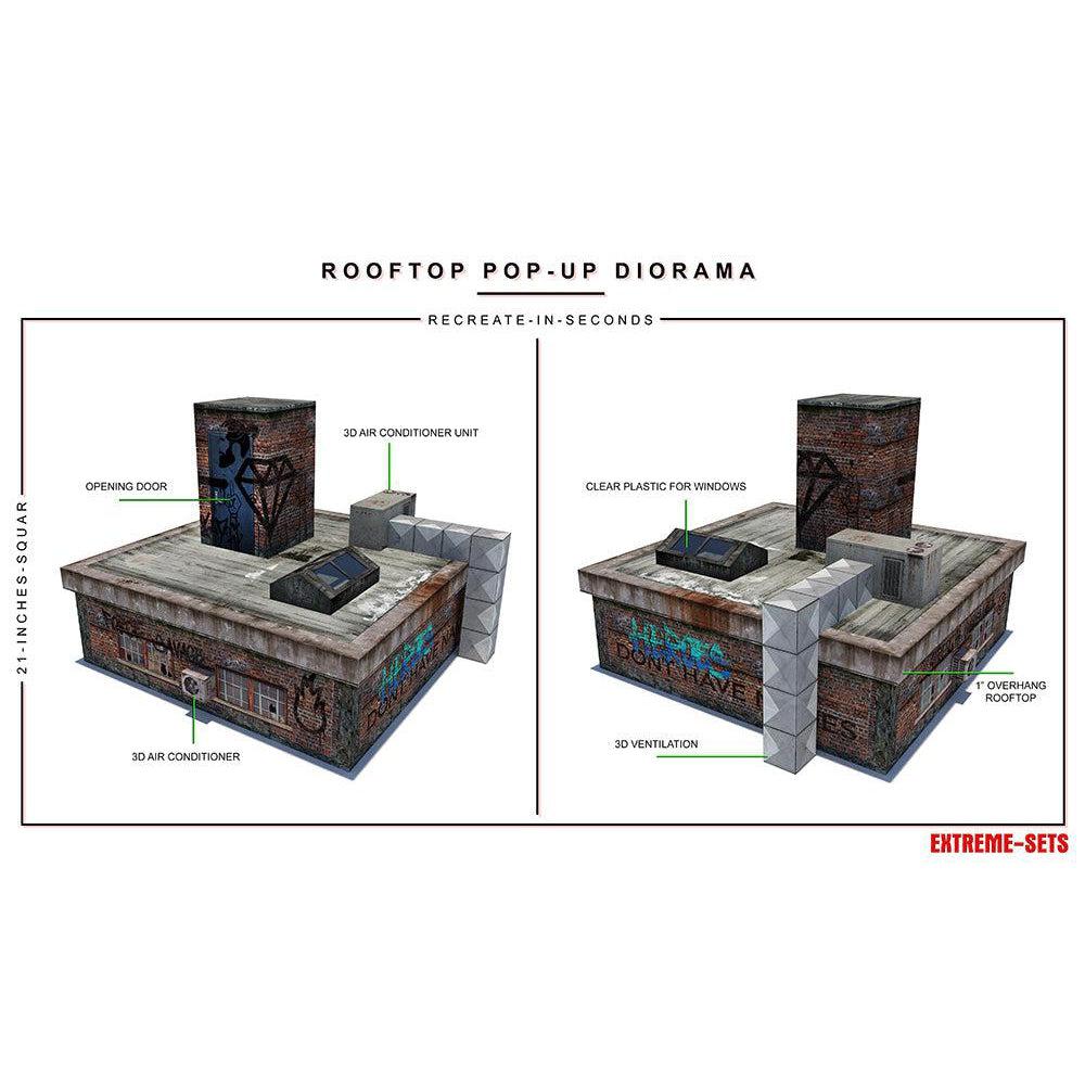 Rooftop Pop-Up - Diorama - 1/18-Actionfiguren-Extreme Sets-Mighty Underground