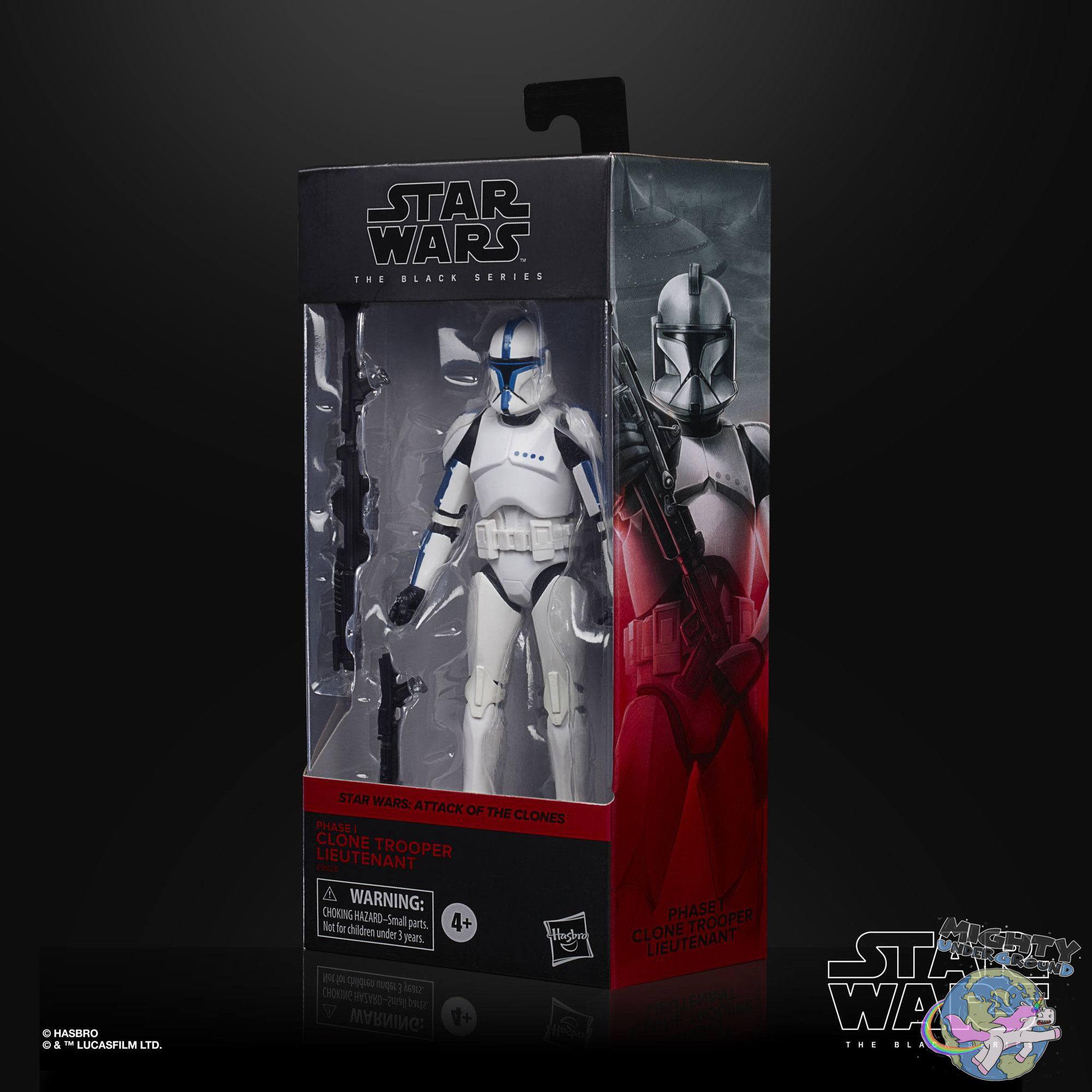 Star Wars Black Series: Clone Trooper Lieutenant (Episode II, Phase I) VORBESTELLUNG!-Actionfiguren-Hasbro-mighty-underground