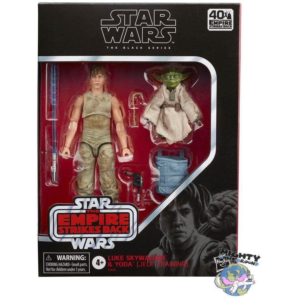 Star Wars Black Series: Luke Skywalker and Yoda (Episode V Jedi Training)-Actionfiguren-Hasbro-Mighty Underground