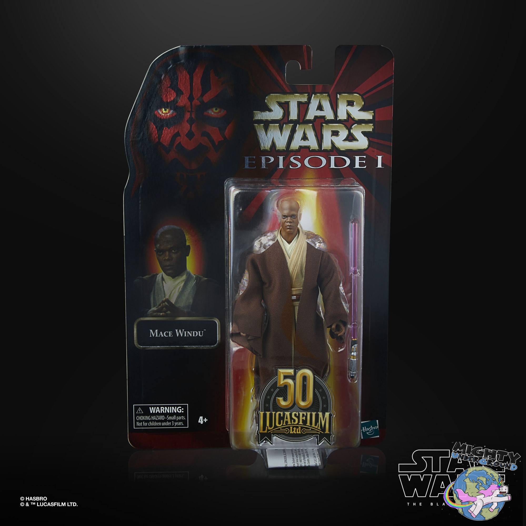 Star Wars Black Series: Mace Windu (Episode I - Lucasfilm 50th Anniversary) VORBESTELLUNG!-Actionfiguren-Hasbro-Mighty Underground