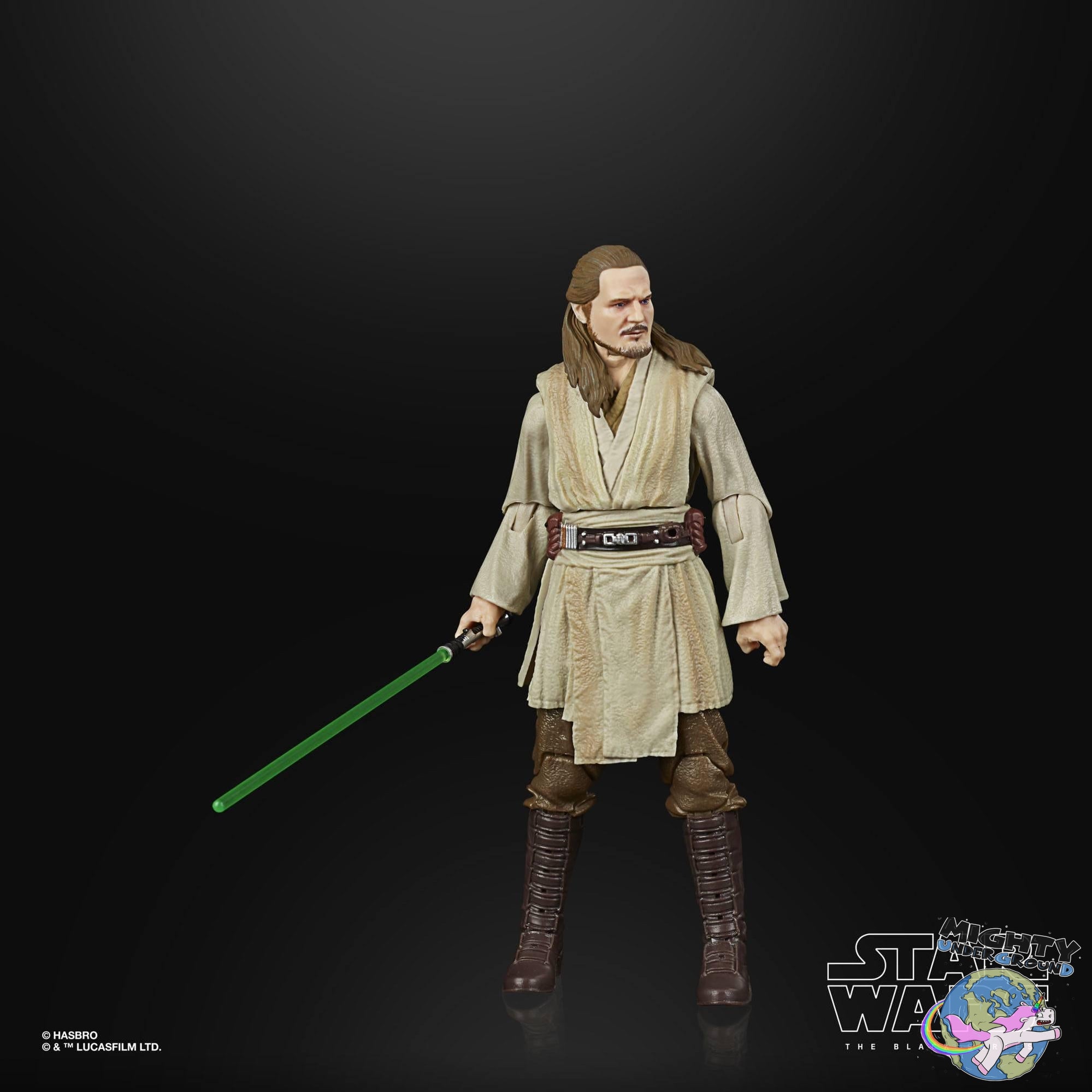 Star Wars Black Series: Qui-Gon Jinn (Episode I - Lucasfilm 50th Anniversary)-Actionfiguren-Hasbro-Mighty Underground