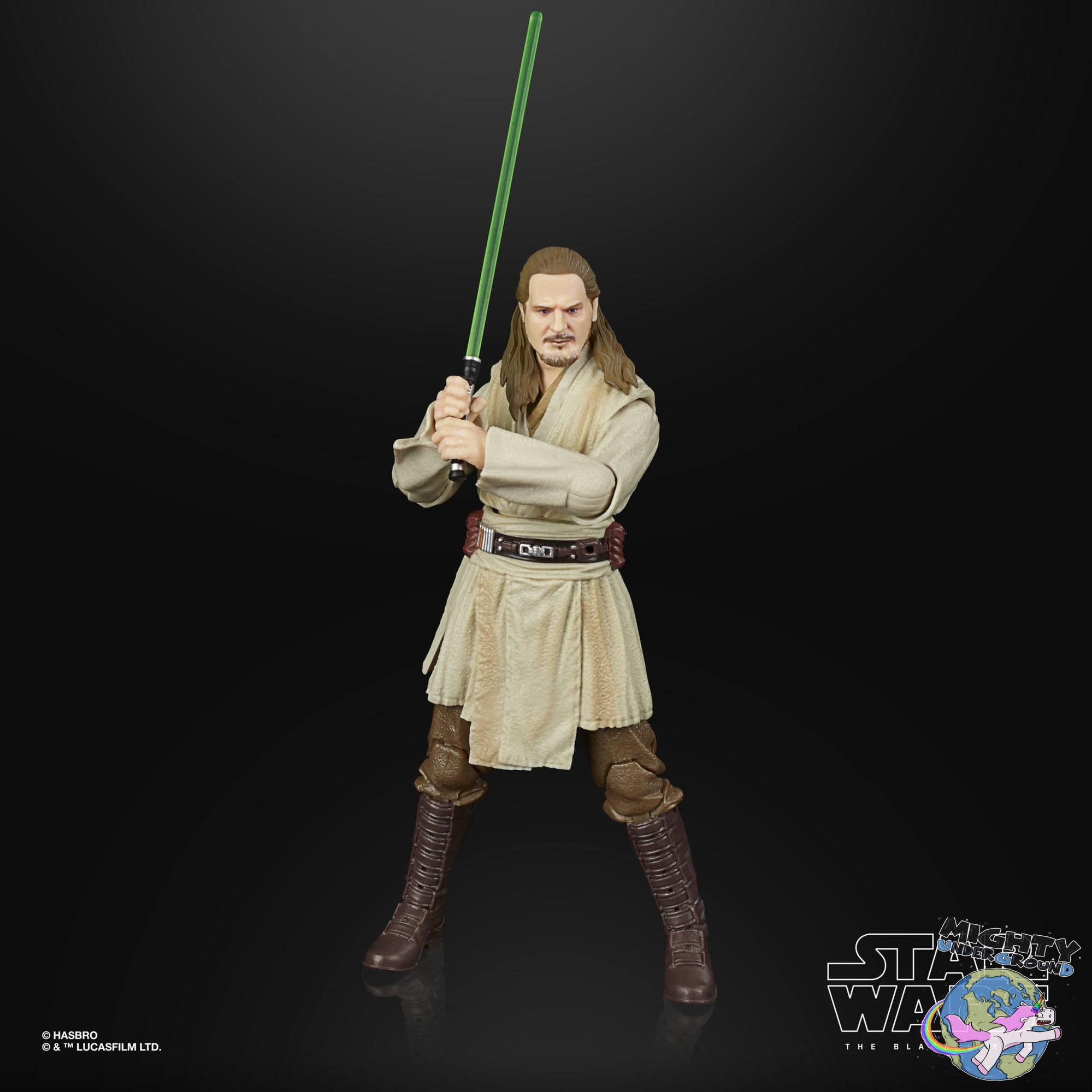 Star Wars Black Series: Qui-Gon Jinn (Episode I - Lucasfilm 50th Anniversary)-Actionfiguren-Hasbro-Mighty Underground