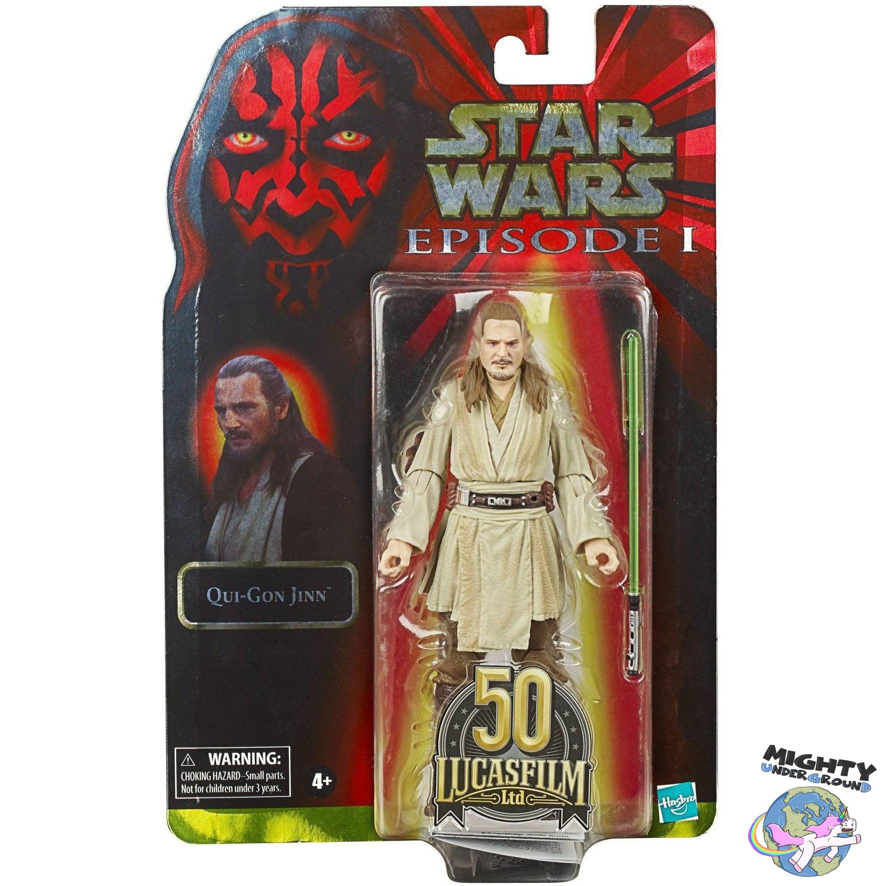 Star Wars Black Series: Qui-Gon Jinn (Episode I - Lucasfilm 50th Anniversary)-Actionfiguren-Hasbro-Mighty Underground