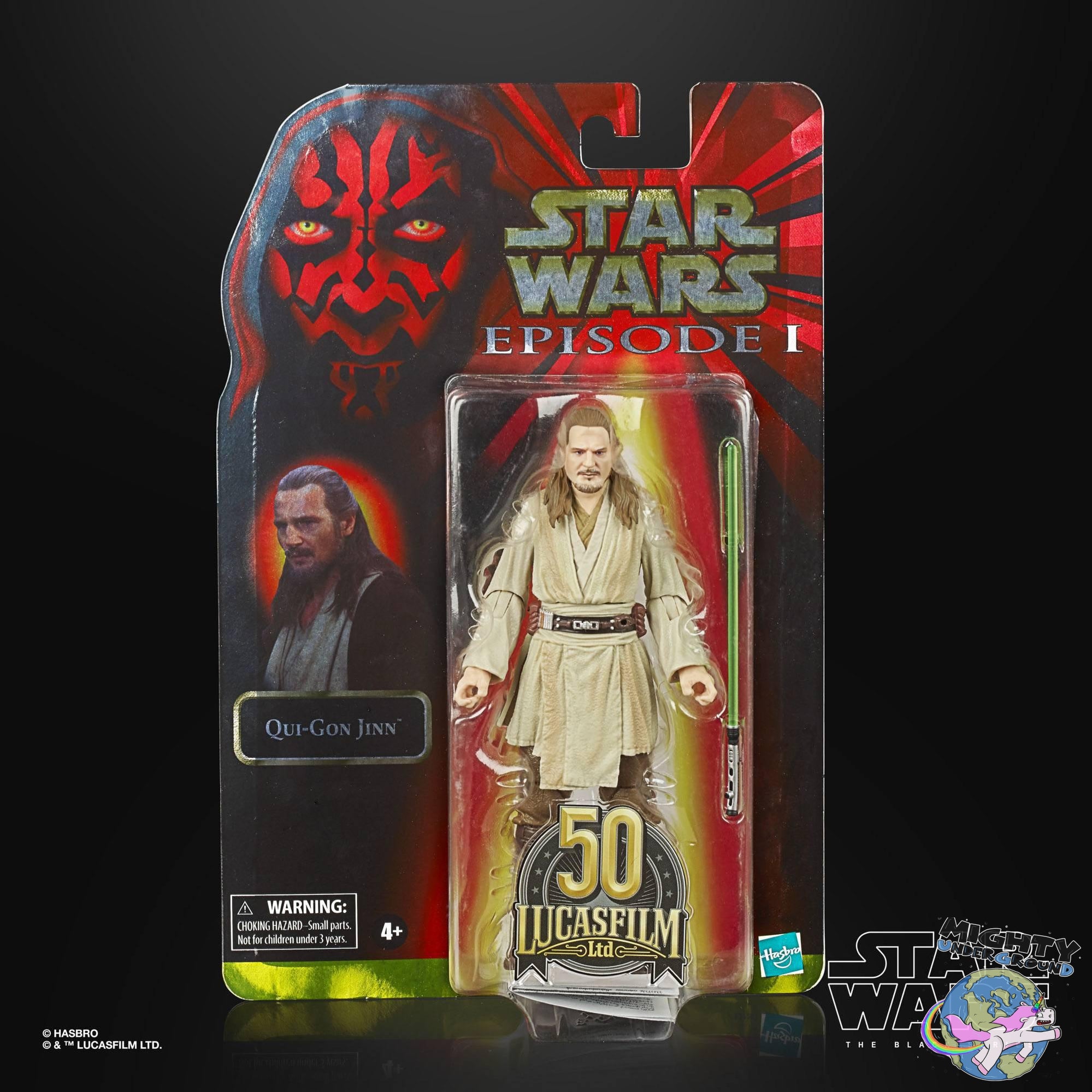 Star Wars Black Series: Qui-Gon Jinn (Episode I - Lucasfilm 50th Anniversary)-Actionfiguren-Hasbro-Mighty Underground