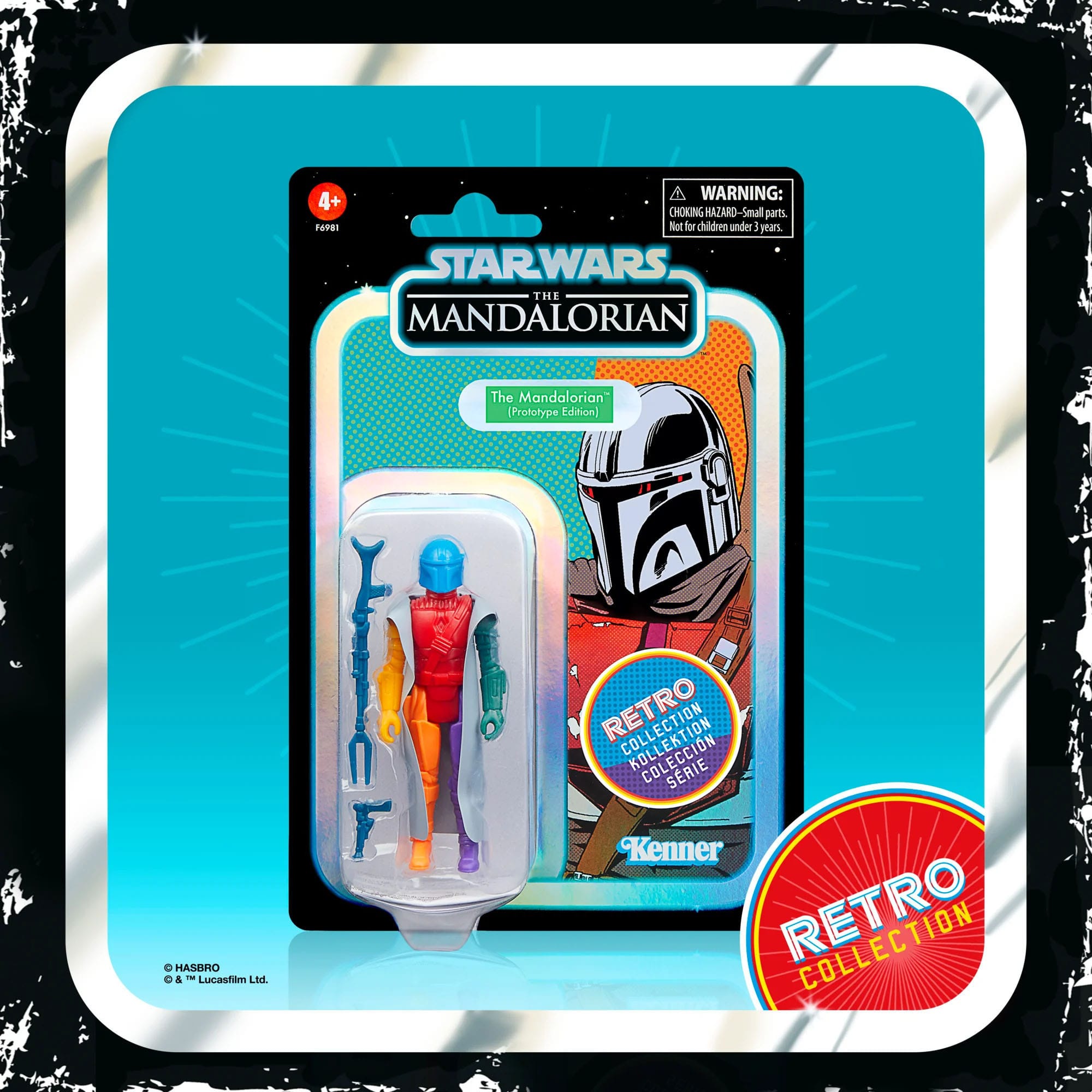 Star Wars Retro Collection: The Mandalorian (Prototype Edition) - 10 cm-Actionfiguren-Hasbro-Mighty Underground