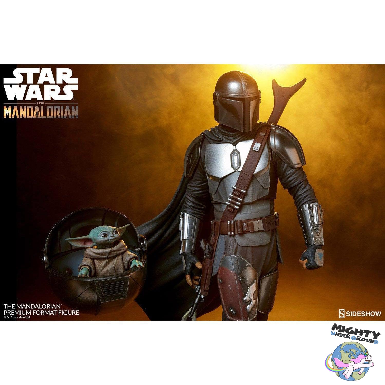 Star Wars: The Mandalorian - 1/4 Statue-Statue-Sideshow-Mighty Underground