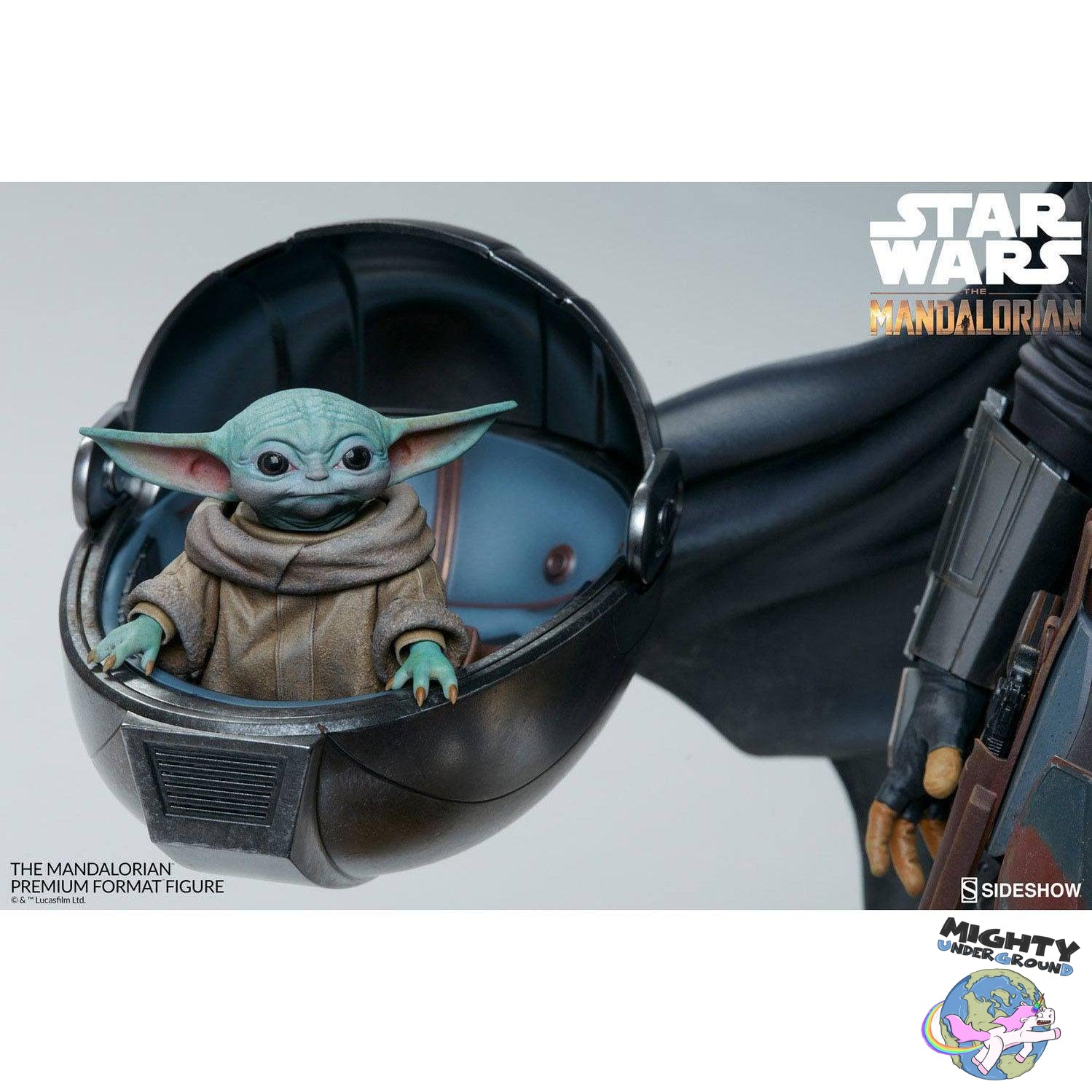 Star Wars: The Mandalorian - 1/4 Statue-Statue-Sideshow-Mighty Underground