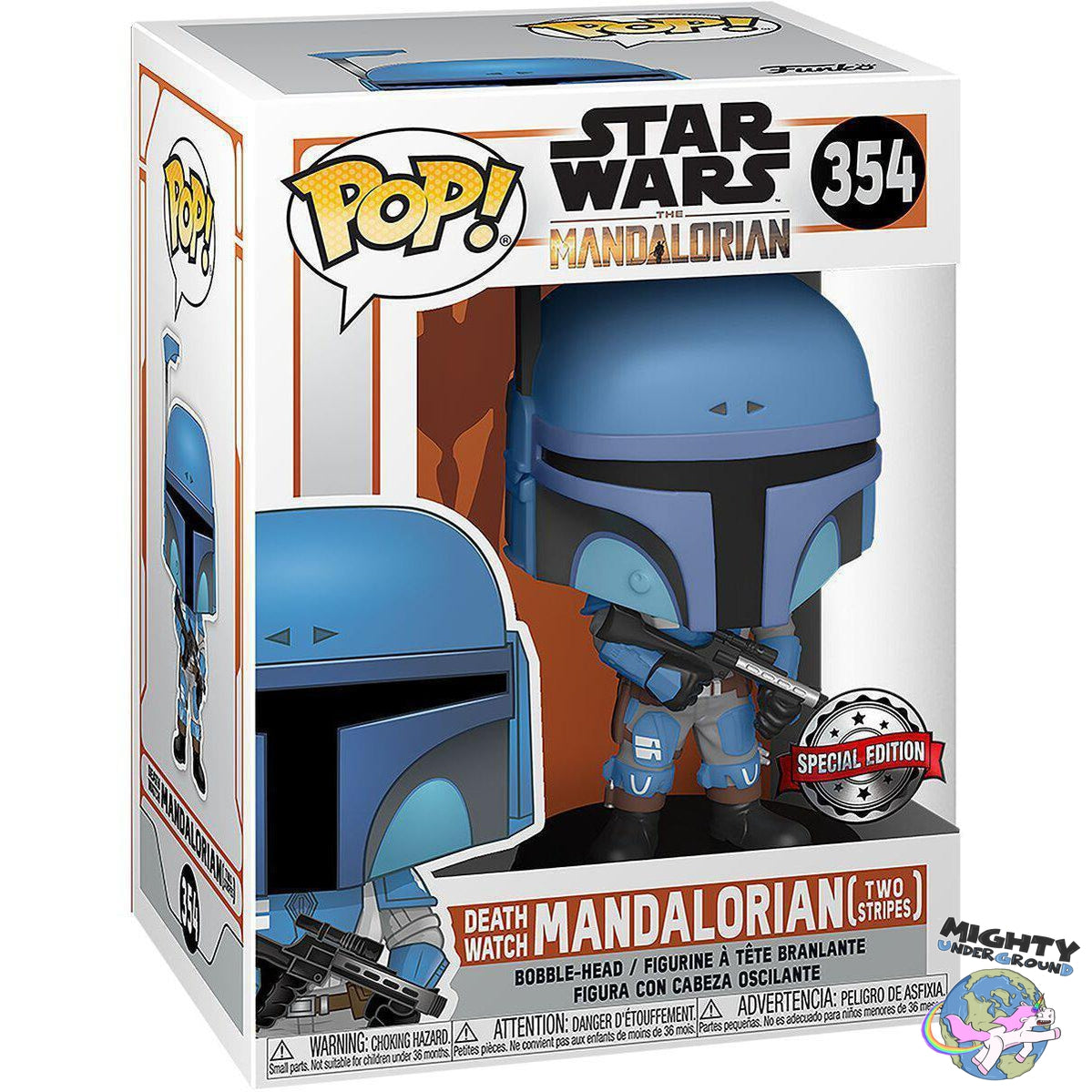 Star Wars The Mandalorian: Death Watch Madalorian (Two Stripes) - Pop #354-POP! + Funkos-Funko-Mighty Underground