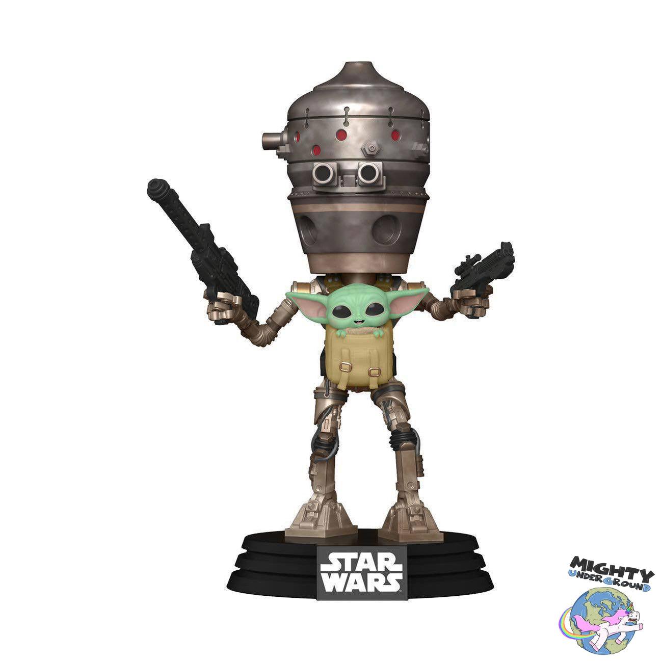 Star Wars: The Mandalorian - IG-11 & Child In Satchel - POP! & Tee-POP! + Funkos-Funko-Mighty Underground