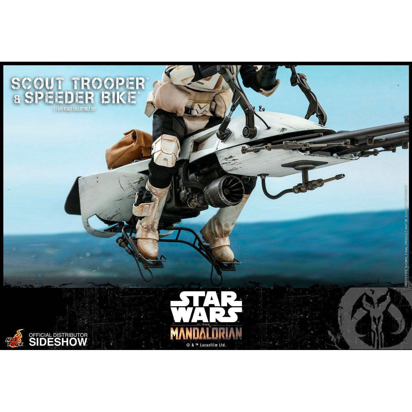Star Wars: The Mandalorian - Scout Trooper and Speeder Bike 1:6 VORBESTELLUNG!-Actionfiguren-Hot Toys-mighty-underground