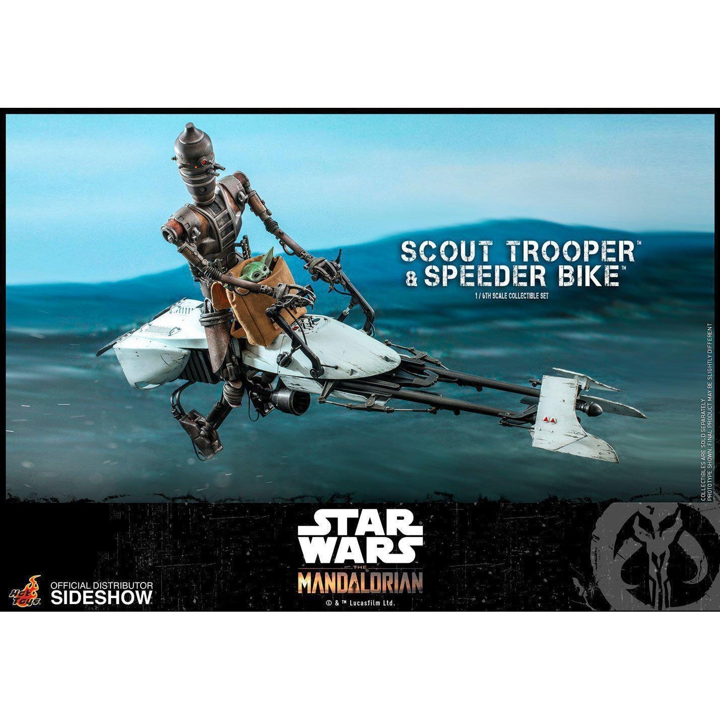 Star Wars: The Mandalorian - Scout Trooper and Speeder Bike 1:6 VORBESTELLUNG!-Actionfiguren-Hot Toys-mighty-underground