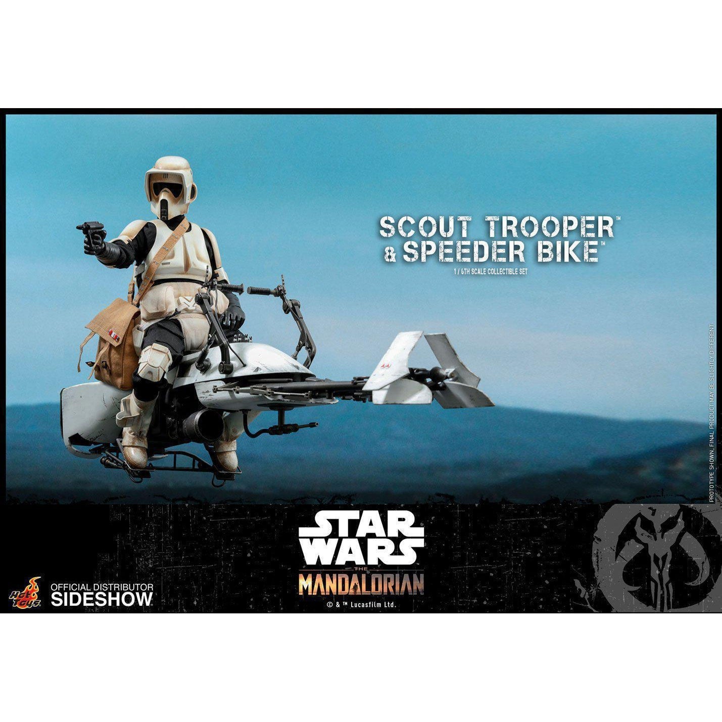 Star Wars: The Mandalorian - Scout Trooper and Speeder Bike 1:6 VORBESTELLUNG!-Actionfiguren-Hot Toys-mighty-underground