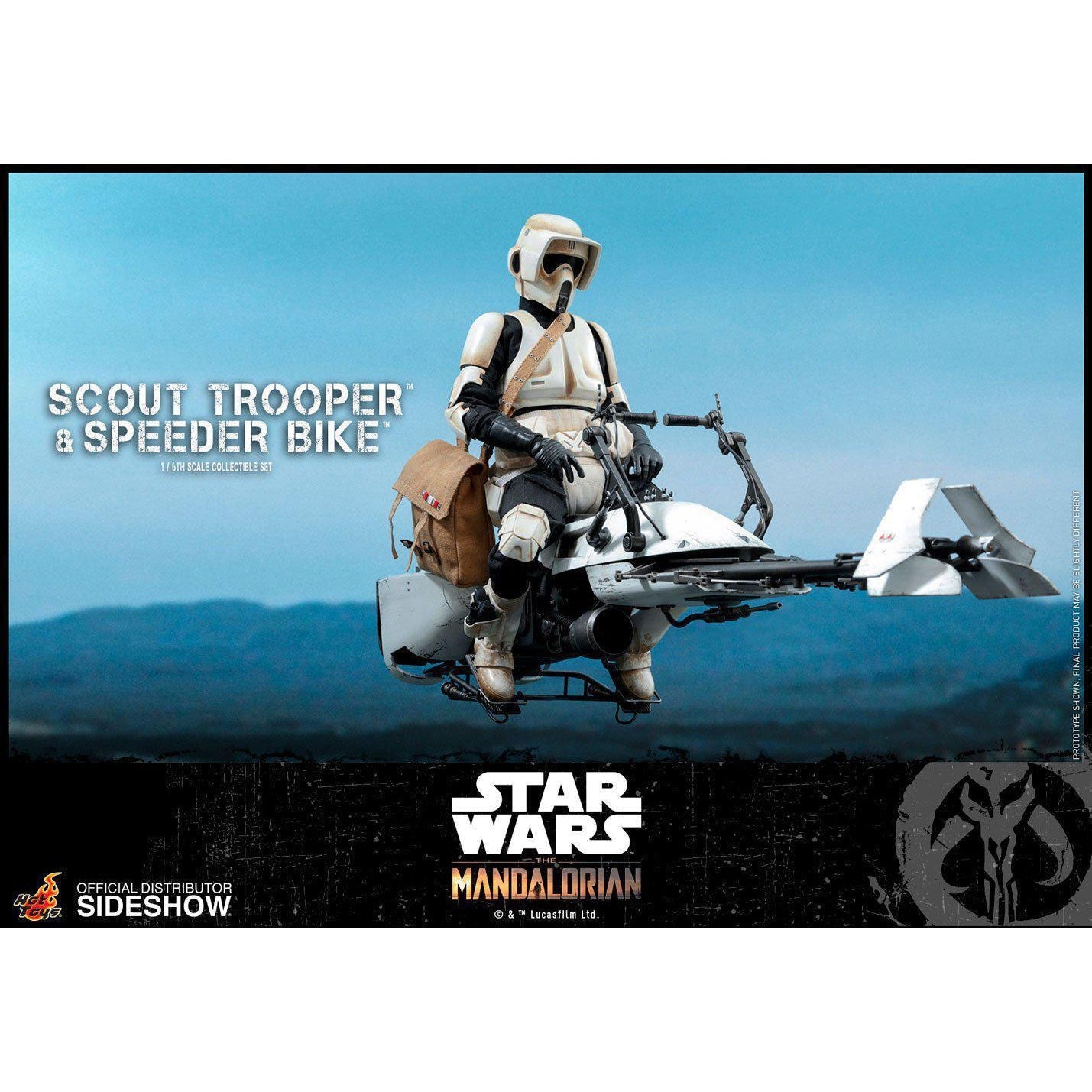 Star Wars: The Mandalorian - Scout Trooper and Speeder Bike 1:6 VORBESTELLUNG!-Actionfiguren-Hot Toys-mighty-underground