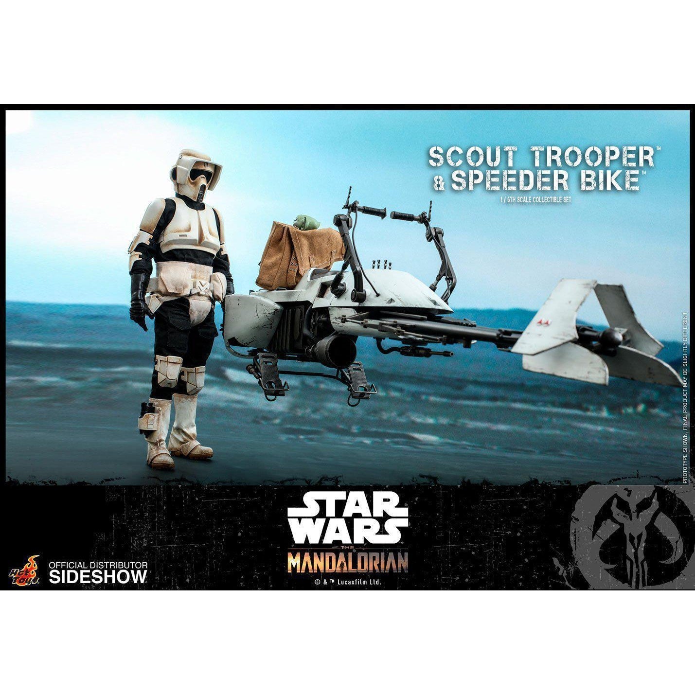 Star Wars: The Mandalorian - Scout Trooper and Speeder Bike 1:6 VORBESTELLUNG!-Actionfiguren-Hot Toys-mighty-underground