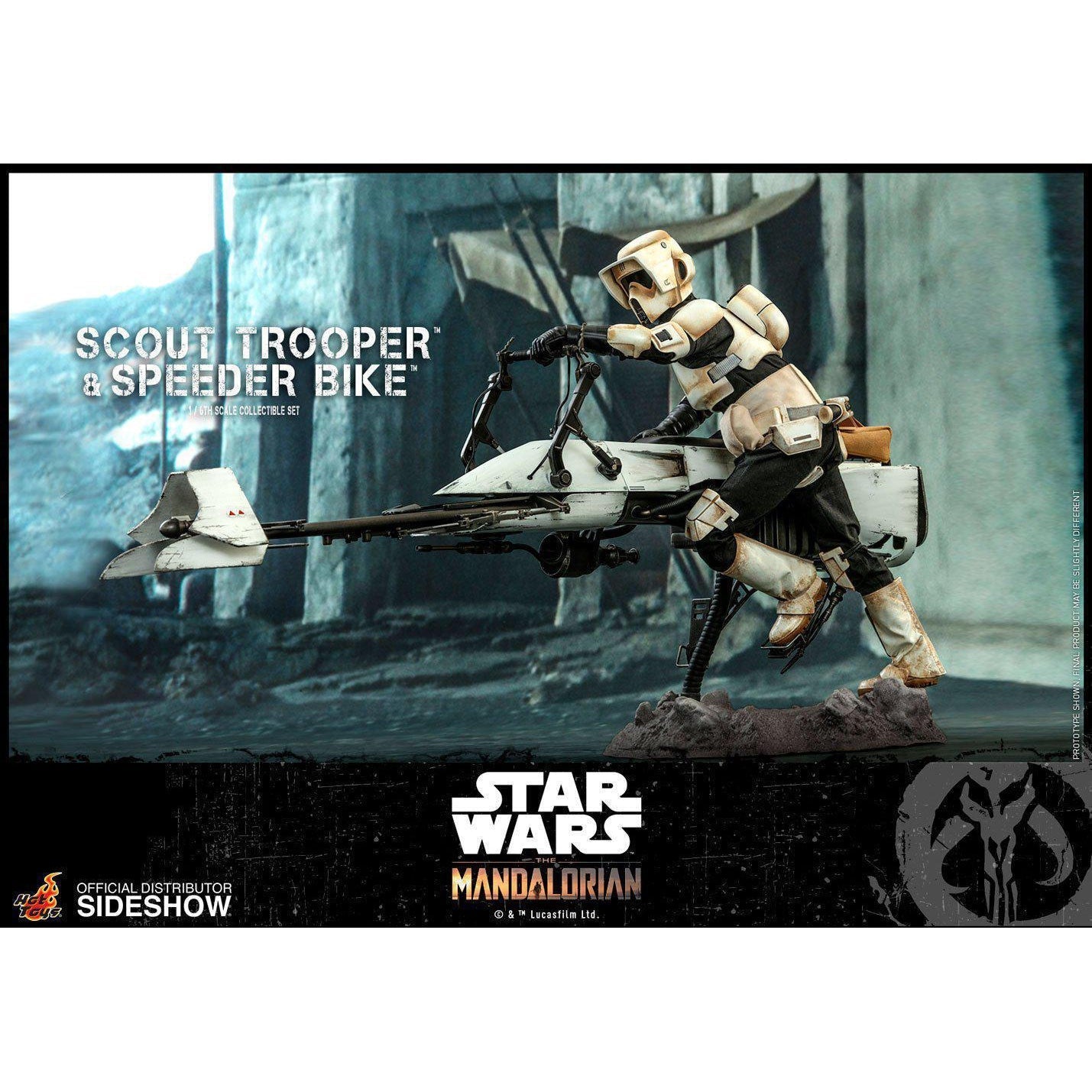 Star Wars: The Mandalorian - Scout Trooper and Speeder Bike 1:6 VORBESTELLUNG!-Actionfiguren-Hot Toys-mighty-underground