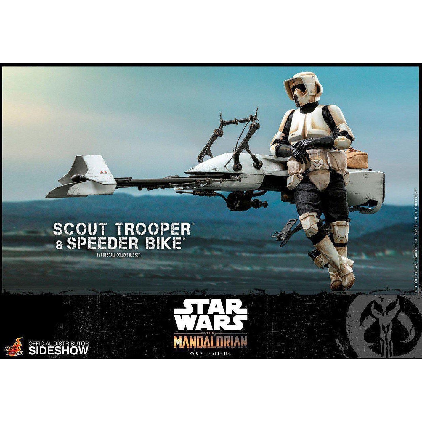 Star Wars: The Mandalorian - Scout Trooper and Speeder Bike 1:6 VORBESTELLUNG!-Actionfiguren-Hot Toys-mighty-underground