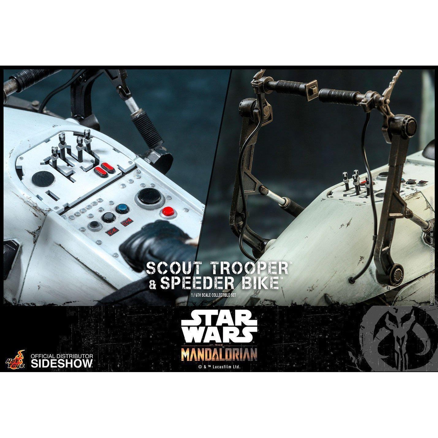 Star Wars: The Mandalorian - Scout Trooper and Speeder Bike 1:6 VORBESTELLUNG!-Actionfiguren-Hot Toys-mighty-underground