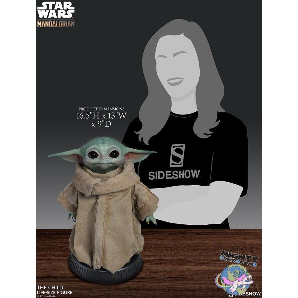 Star Wars: The Mandalorian - The Child Life Sized Statue-Statue-Sideshow-mighty-underground