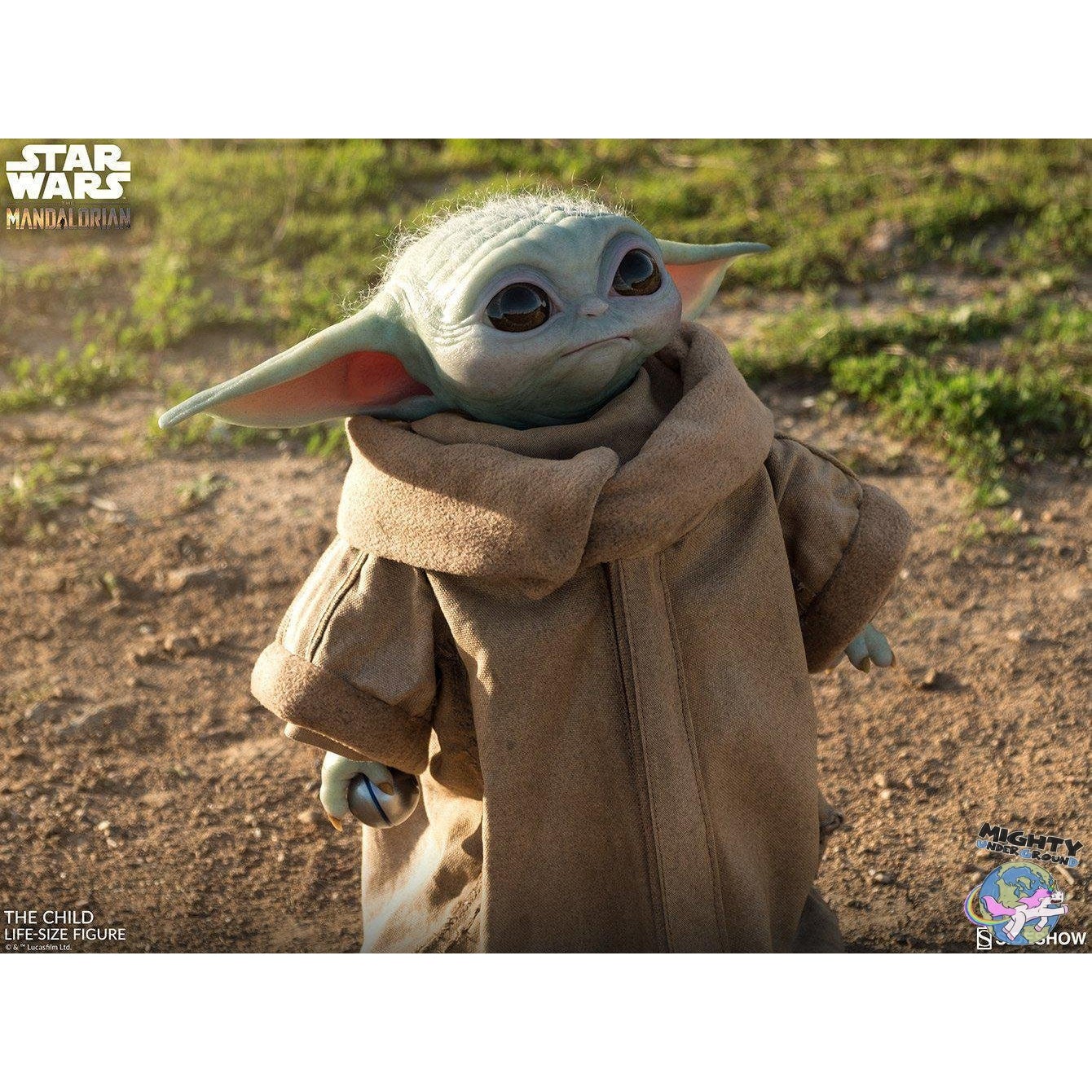 Star Wars: The Mandalorian - The Child Life Sized Statue-Statue-Sideshow-mighty-underground