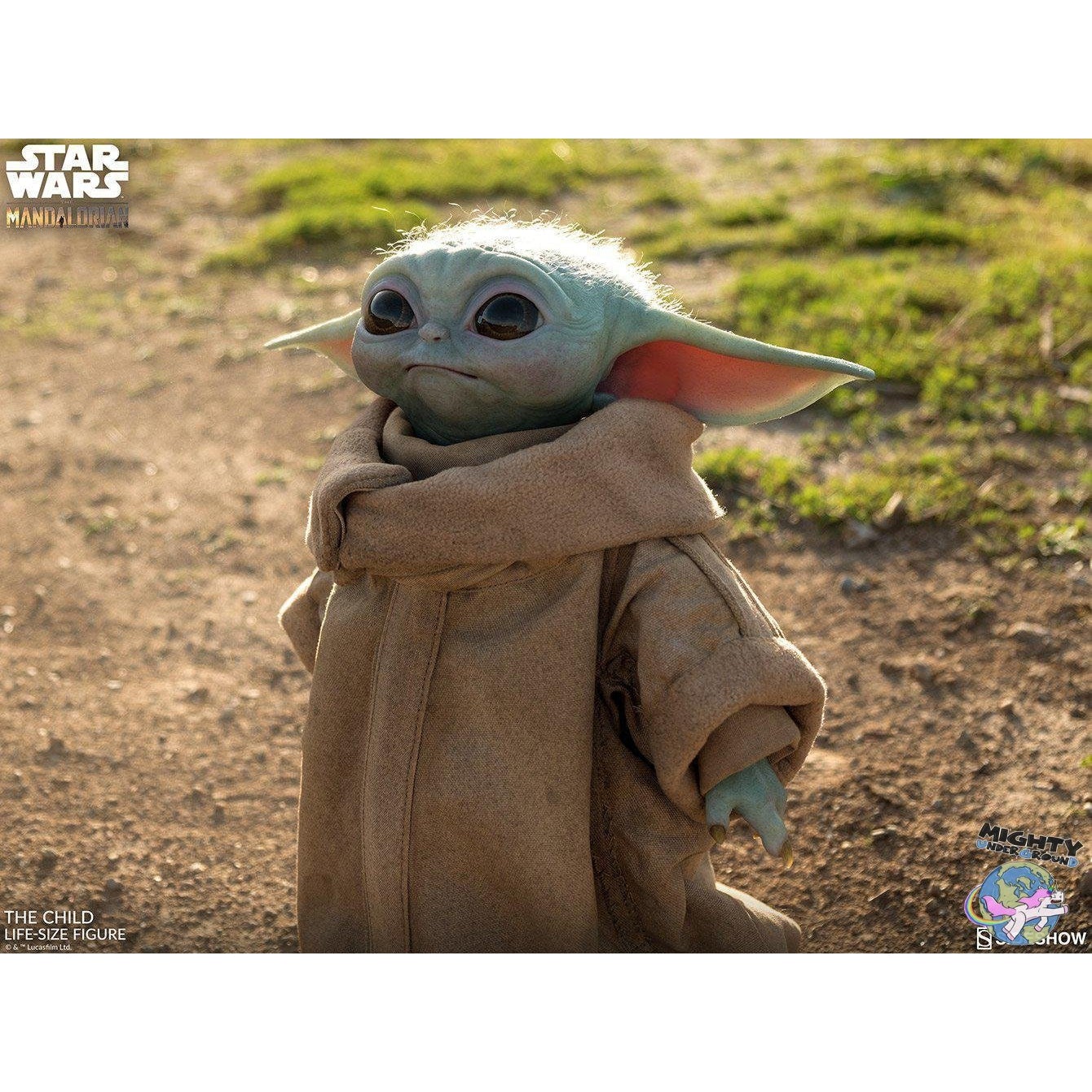 Star Wars: The Mandalorian - The Child Life Sized Statue-Statue-Sideshow-mighty-underground