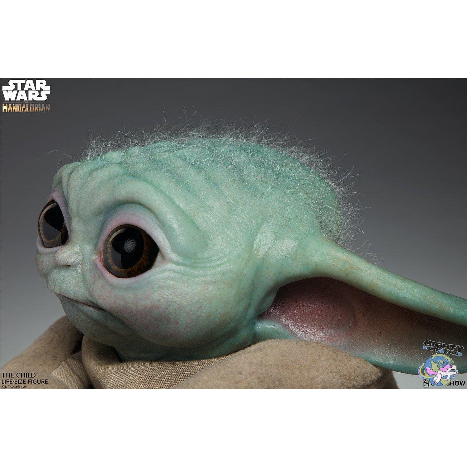 Star Wars: The Mandalorian - The Child Life Sized Statue-Statue-Sideshow-mighty-underground