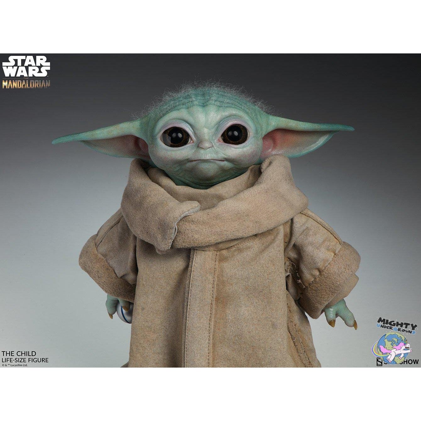 Star Wars: The Mandalorian - The Child Life Sized Statue-Statue-Sideshow-mighty-underground