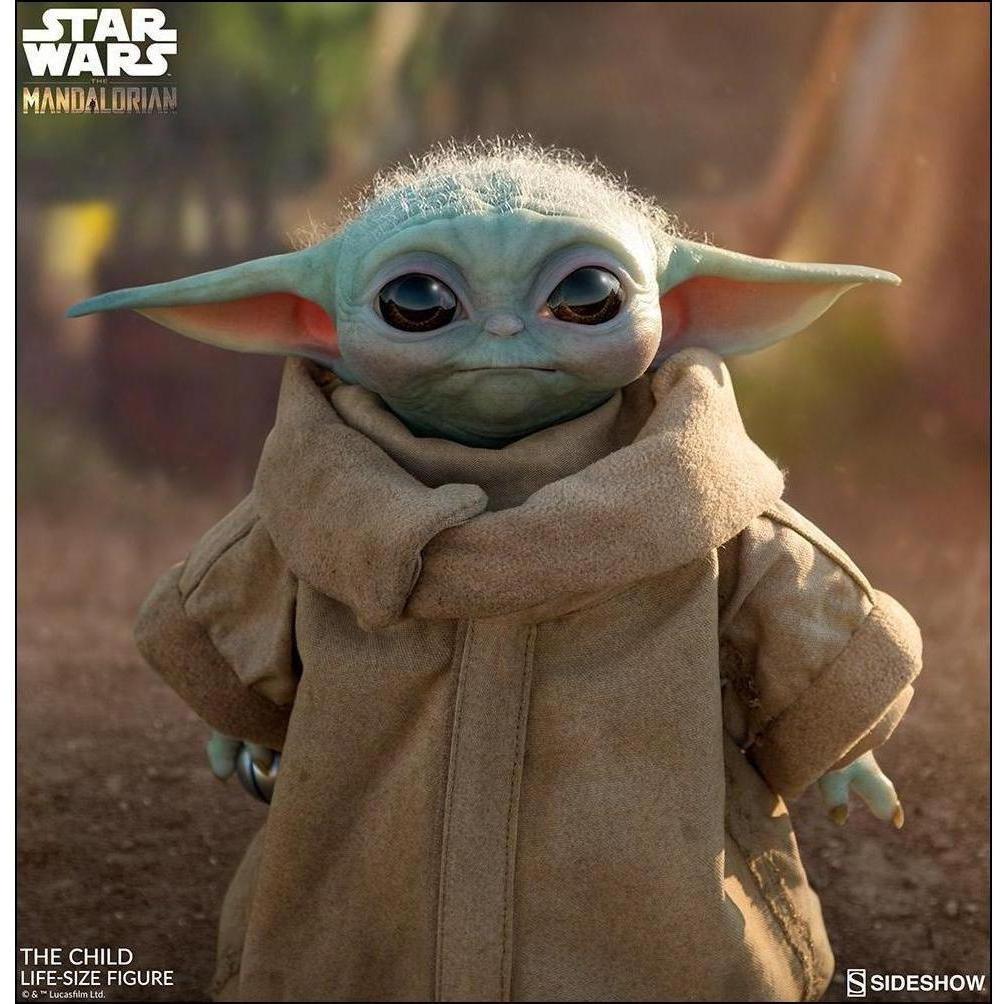 Star Wars: The Mandalorian - The Child Life Sized Statue-Statue-Sideshow-mighty-underground