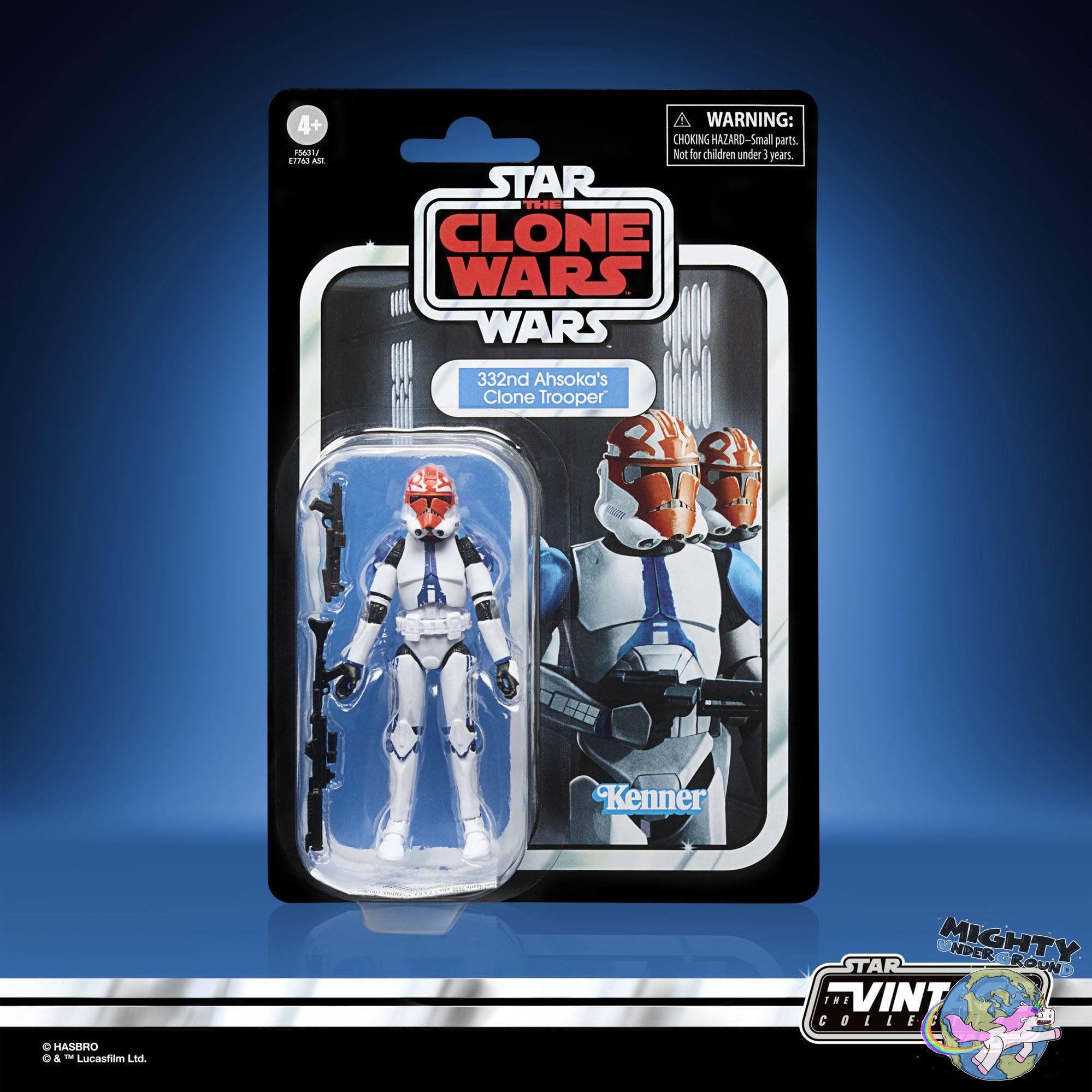 Star Wars Vintage Collection: 332nd Ahsoka's Clone Trooper Commando (Clone Wars) - 10 cm-Actionfiguren-Hasbro-Mighty Underground