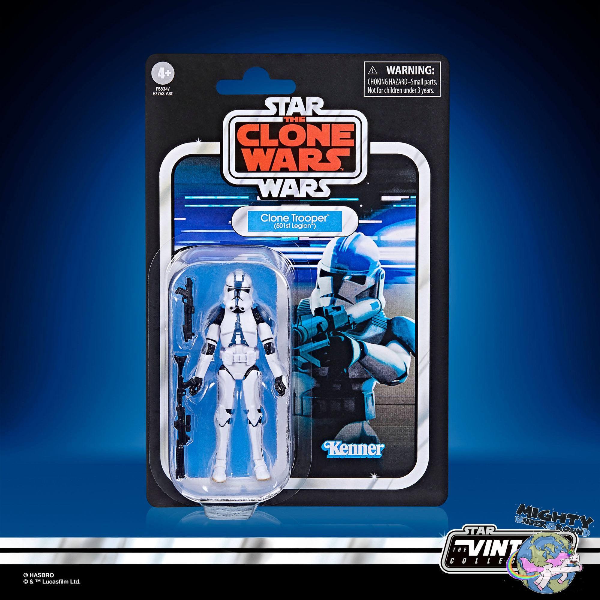 Star Wars Vintage Collection: 501st Legion Clone Trooper (Clone Wars) - 10 cm-Actionfiguren-Hasbro-Mighty Underground
