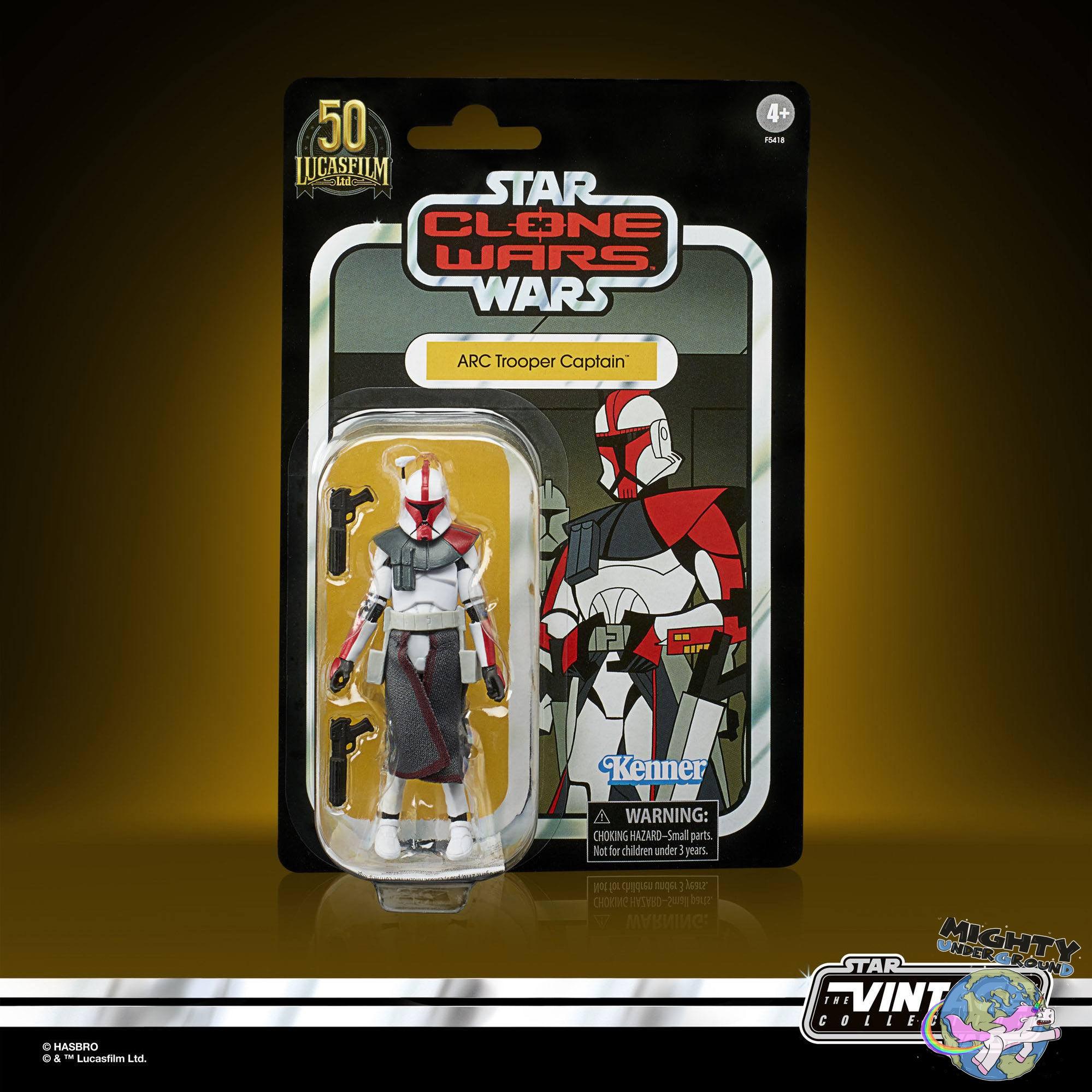 Star Wars Vintage Collection: ARC Trooper Captain (The Clone Wars) - 10 cm-Actionfiguren-Hasbro-Mighty Underground