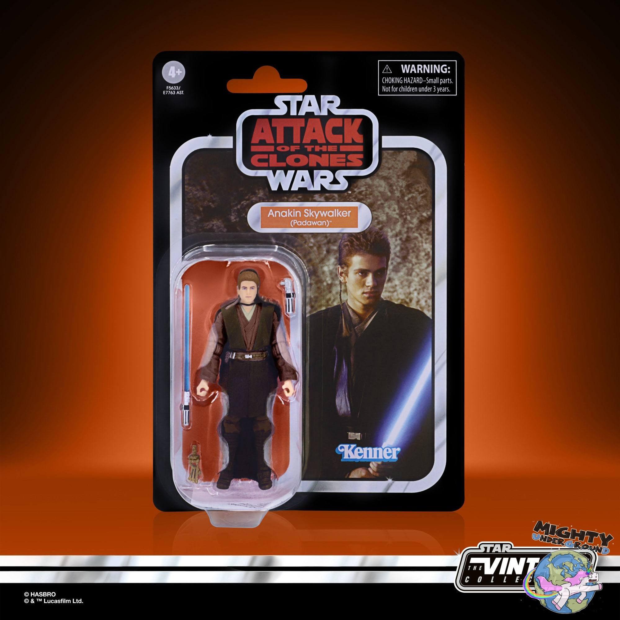 Star Wars Vintage Collection: Anakin Skywalker (Padawan, EP II) - 10 cm-Actionfiguren-Hasbro-Mighty Underground