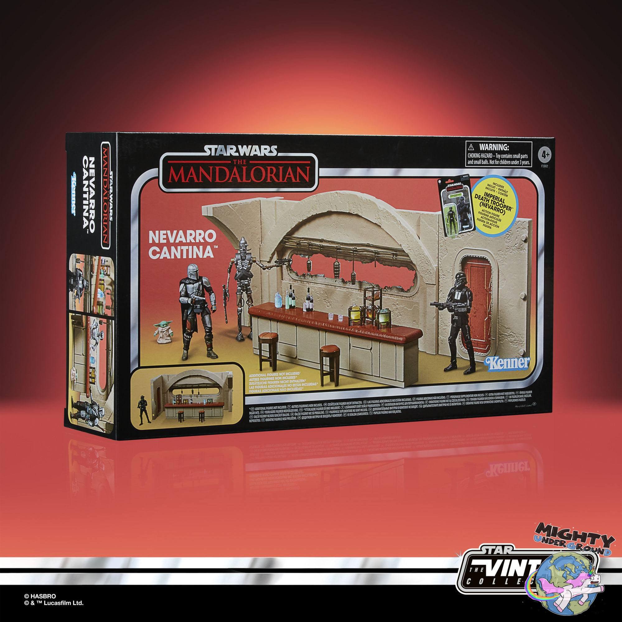 Star Wars Vintage Collection: Cantina with Imperial Death Trooper (Nevarro, The Mandalorian) - 10 cm-Actionfiguren-Hasbro-Mighty Underground