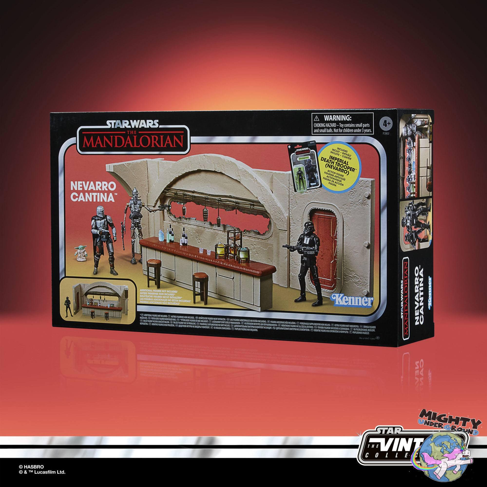 Star Wars Vintage Collection: Cantina with Imperial Death Trooper (Nevarro, The Mandalorian) - 10 cm-Actionfiguren-Hasbro-Mighty Underground