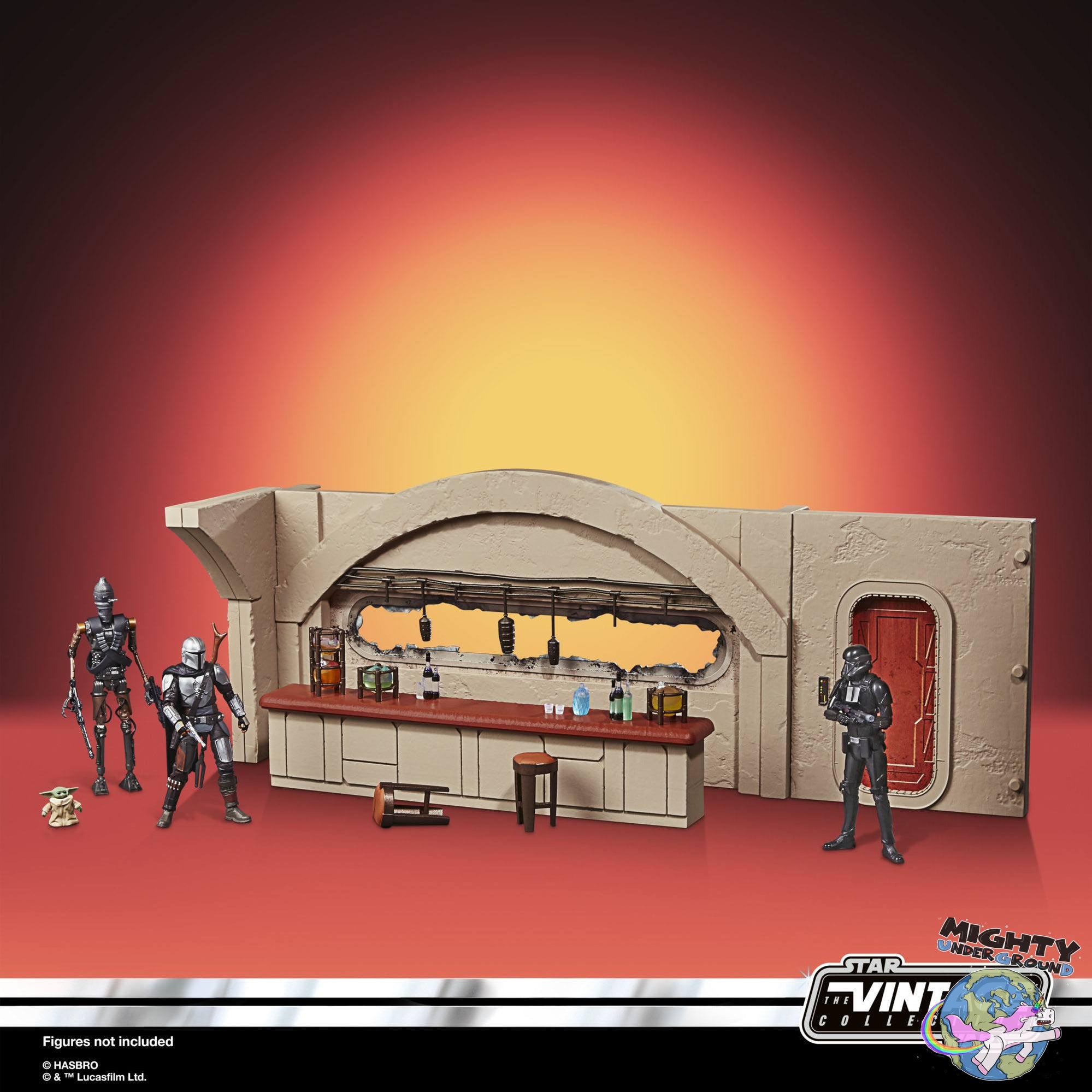 Star Wars Vintage Collection: Cantina with Imperial Death Trooper (Nevarro, The Mandalorian) - 10 cm-Actionfiguren-Hasbro-Mighty Underground