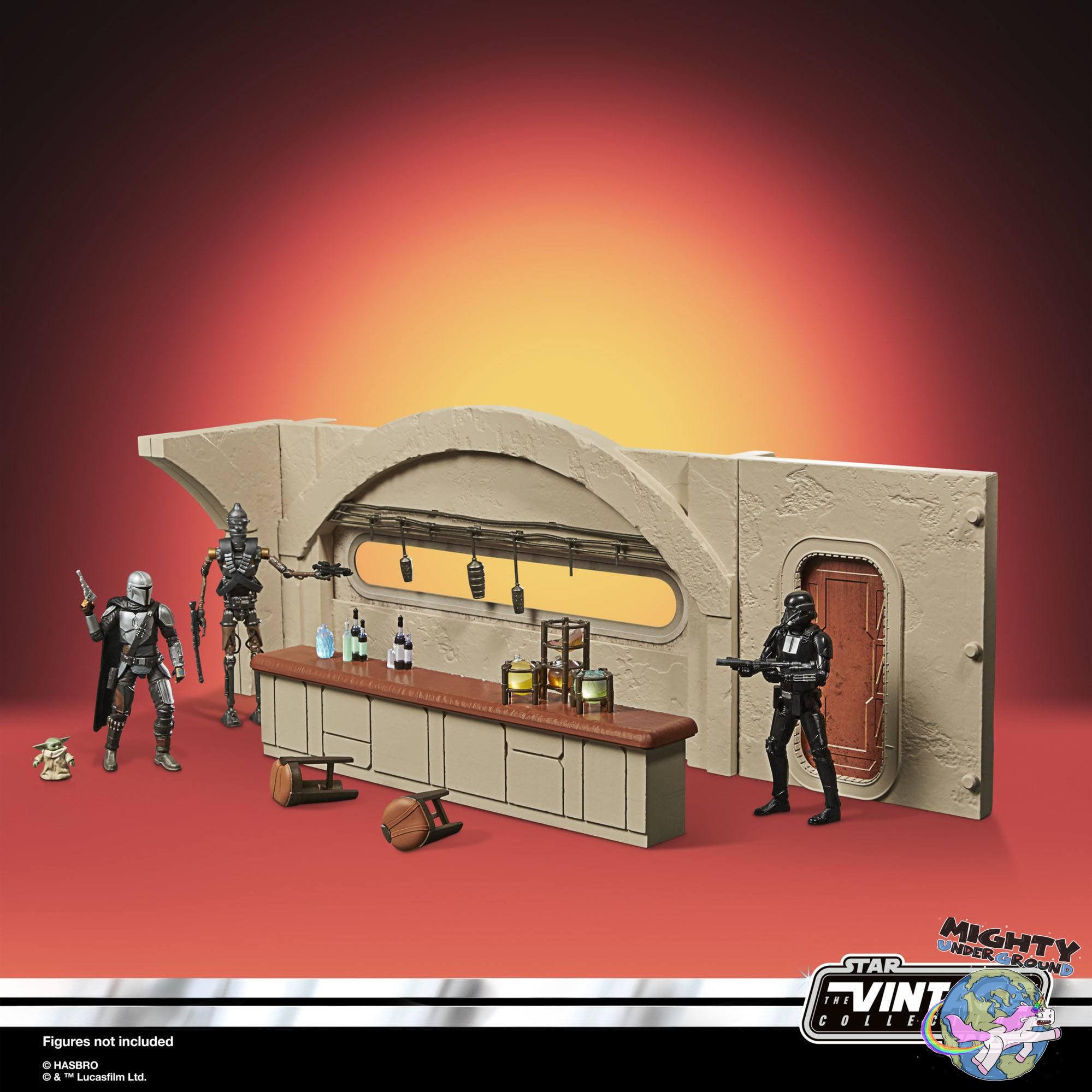 Star Wars Vintage Collection: Cantina with Imperial Death Trooper (Nevarro, The Mandalorian) - 10 cm-Actionfiguren-Hasbro-Mighty Underground