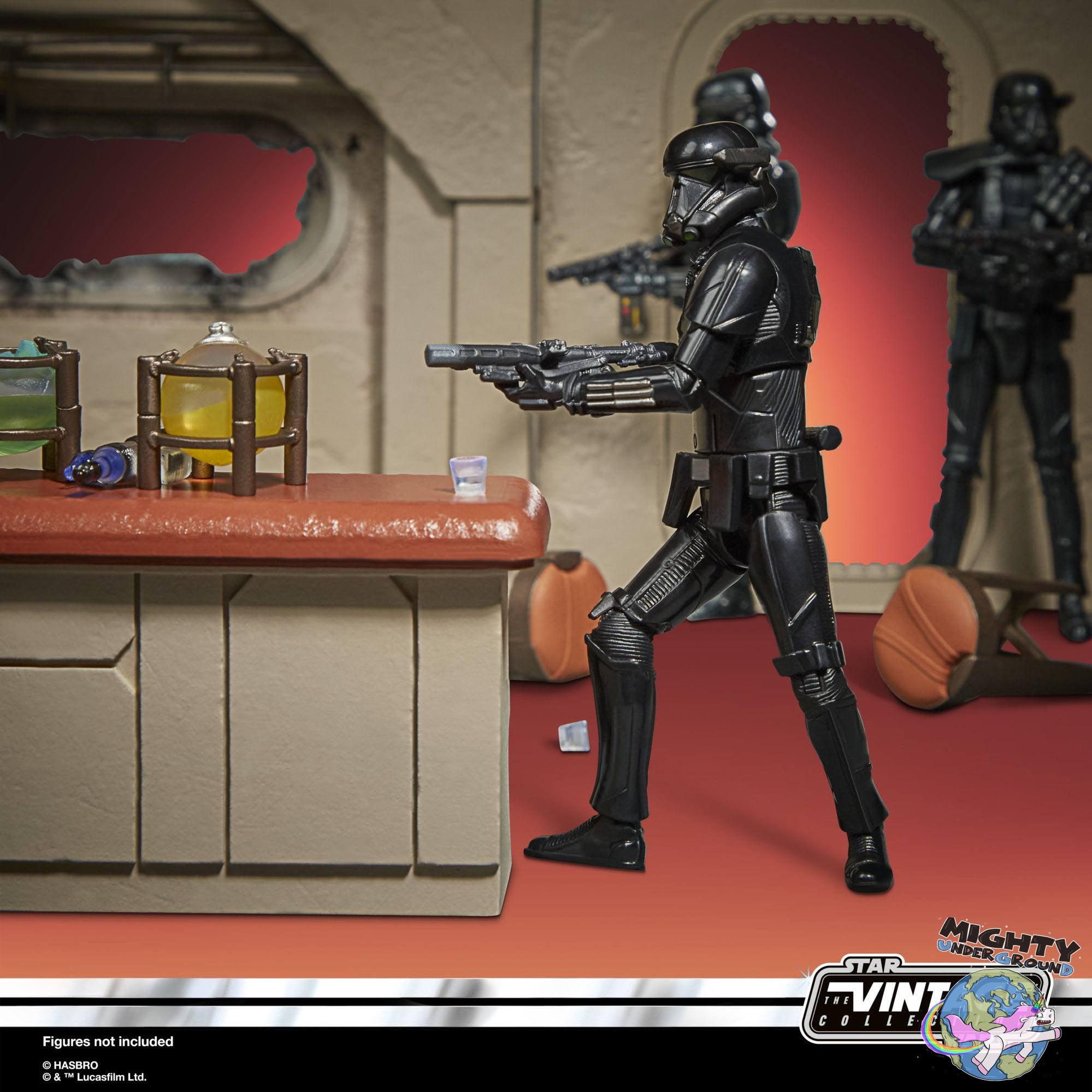Star Wars Vintage Collection: Cantina with Imperial Death Trooper (Nevarro, The Mandalorian) - 10 cm-Actionfiguren-Hasbro-Mighty Underground