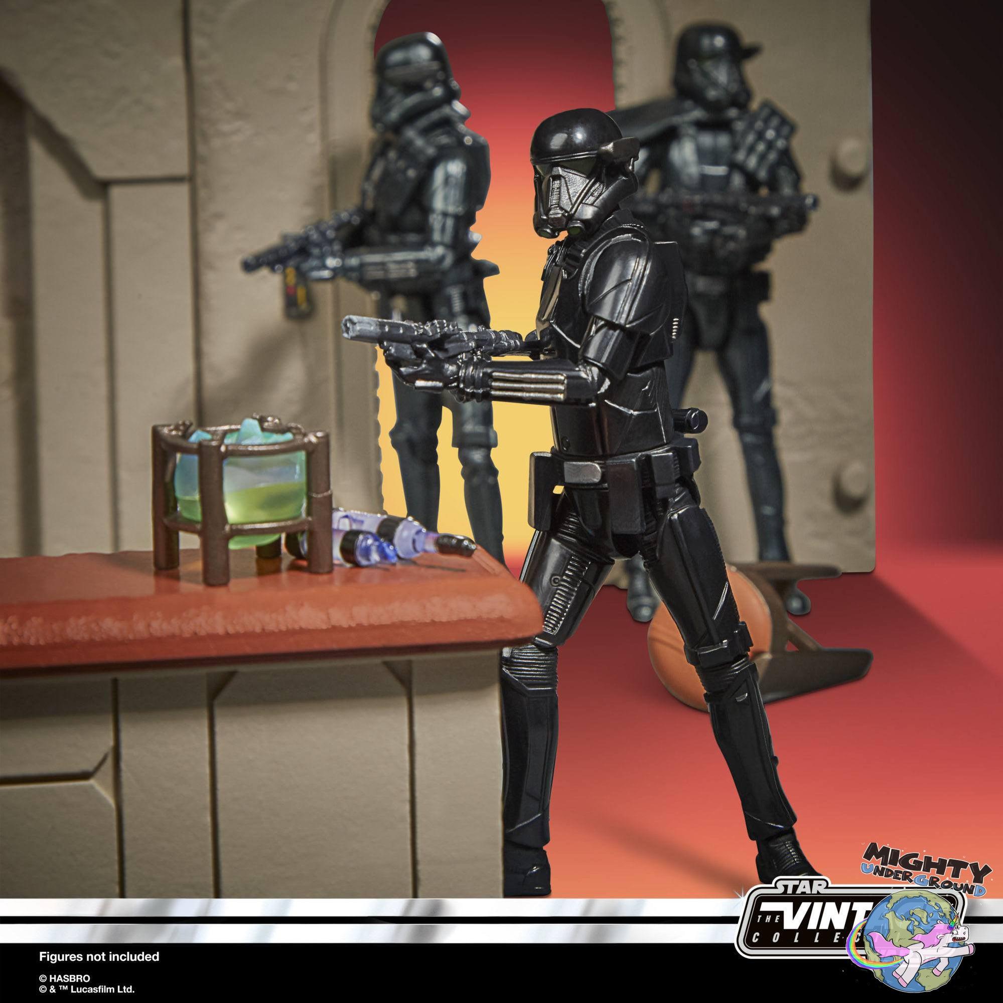 Star Wars Vintage Collection: Cantina with Imperial Death Trooper (Nevarro, The Mandalorian) - 10 cm-Actionfiguren-Hasbro-Mighty Underground
