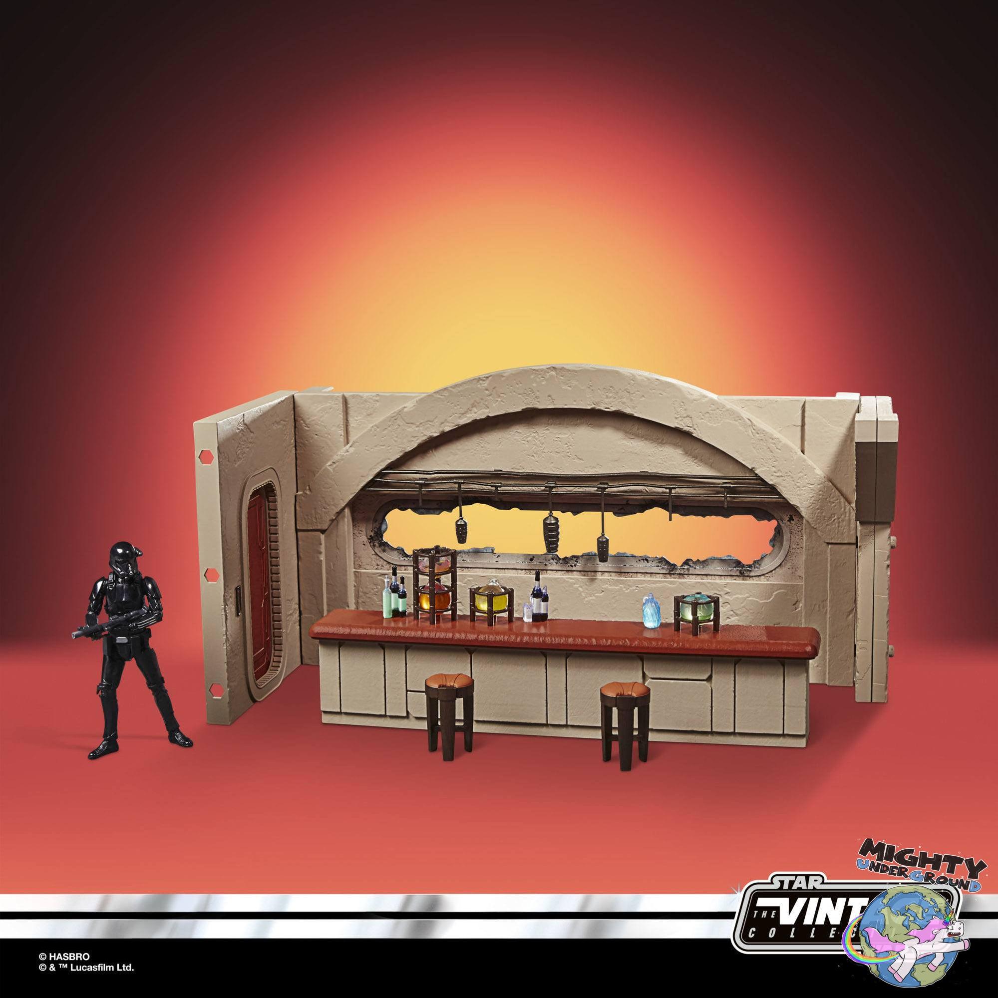 Star Wars Vintage Collection: Cantina with Imperial Death Trooper (Nevarro, The Mandalorian) - 10 cm-Actionfiguren-Hasbro-Mighty Underground
