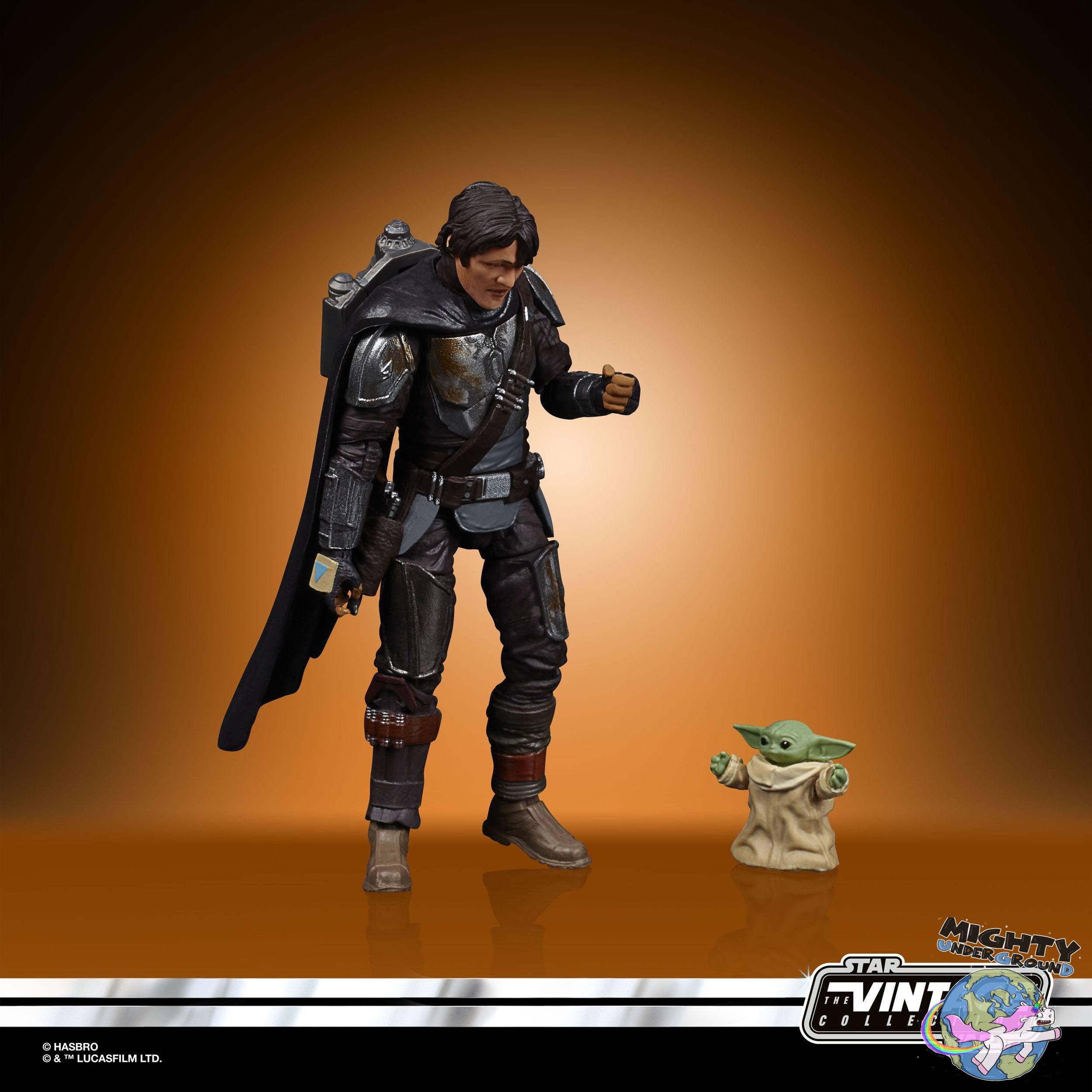 Star Wars Vintage Collection: Din Djarin (The Mandalorian) & Grogu (The Child) - 10 cm-Actionfiguren-Hasbro-Mighty Underground