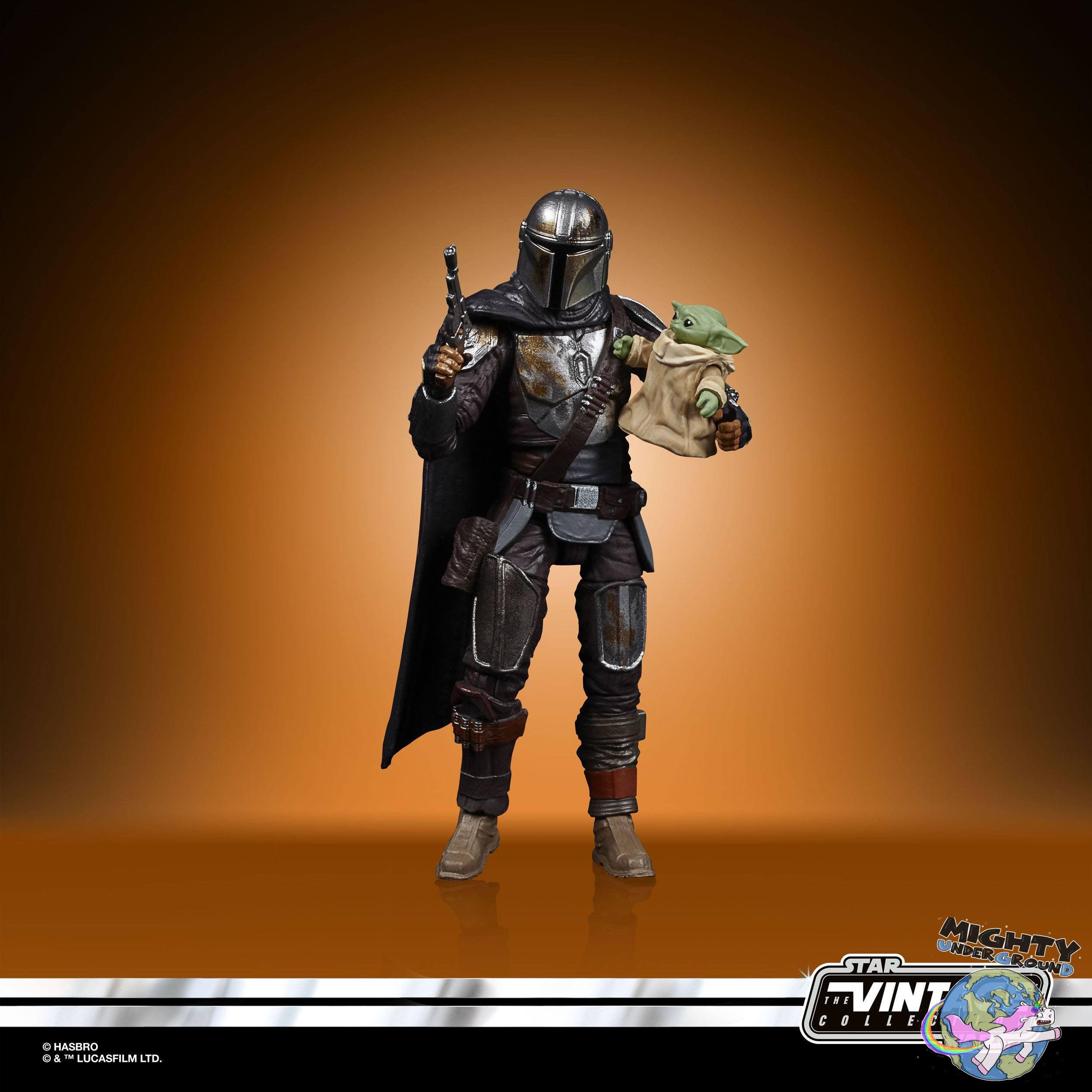 Star Wars Vintage Collection: Din Djarin (The Mandalorian) & Grogu (The Child) - 10 cm-Actionfiguren-Hasbro-Mighty Underground