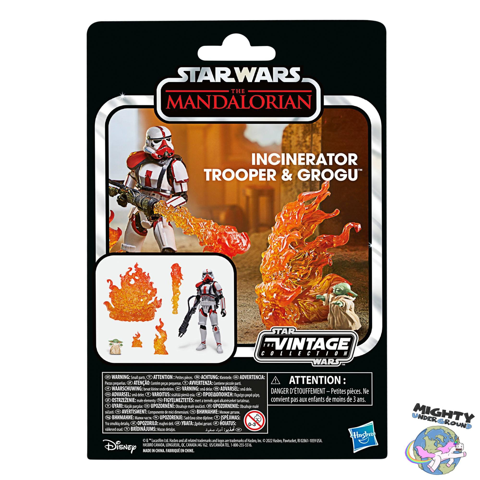 Star Wars Vintage Collection: Incinerator Trooper & Grogu (The Mandalorian) - 10 cm-Actionfiguren-Hasbro-Mighty Underground