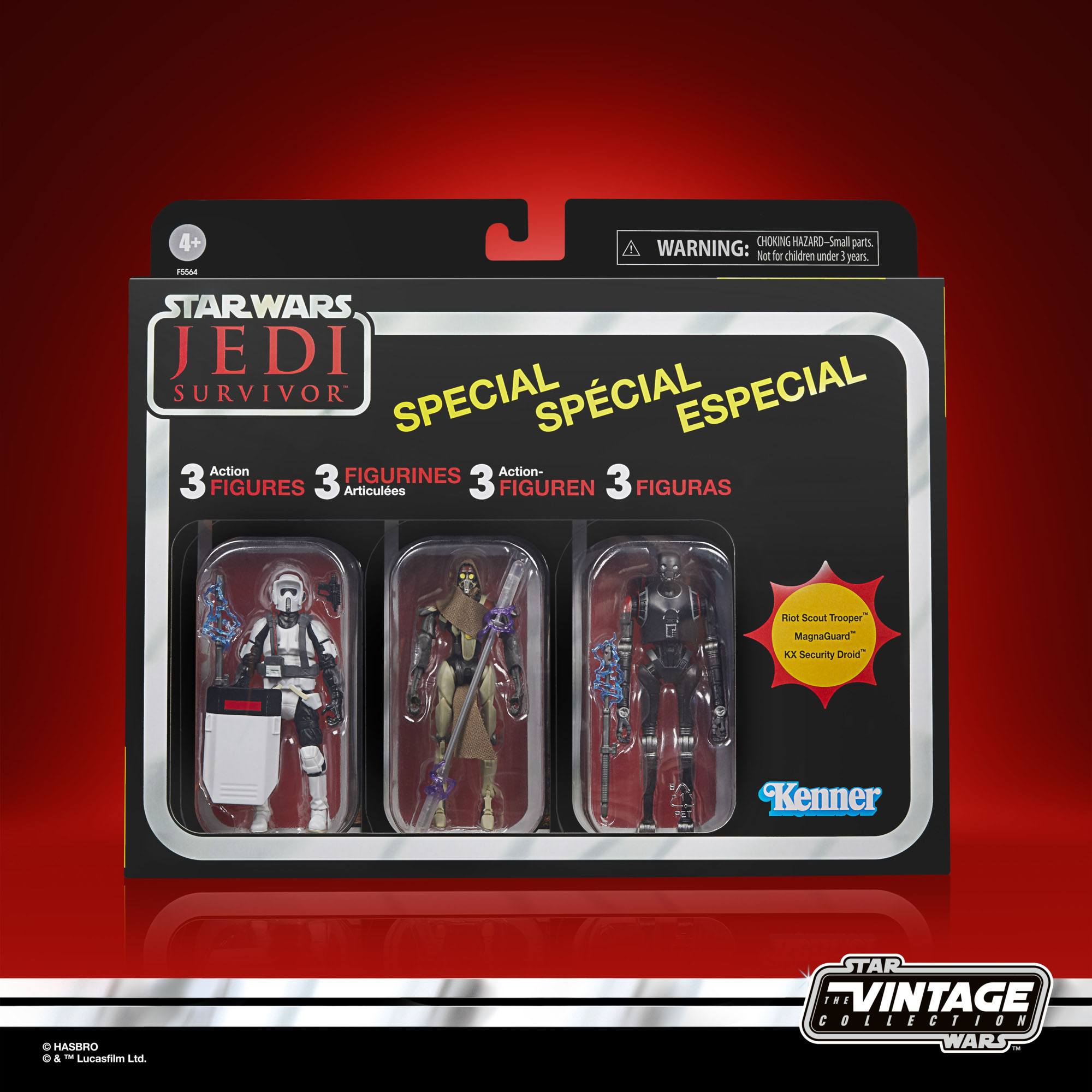 Star Wars Vintage Collection: Jedi Survivor 3-Pack - 10 cm-Actionfiguren-Hasbro-Mighty Underground