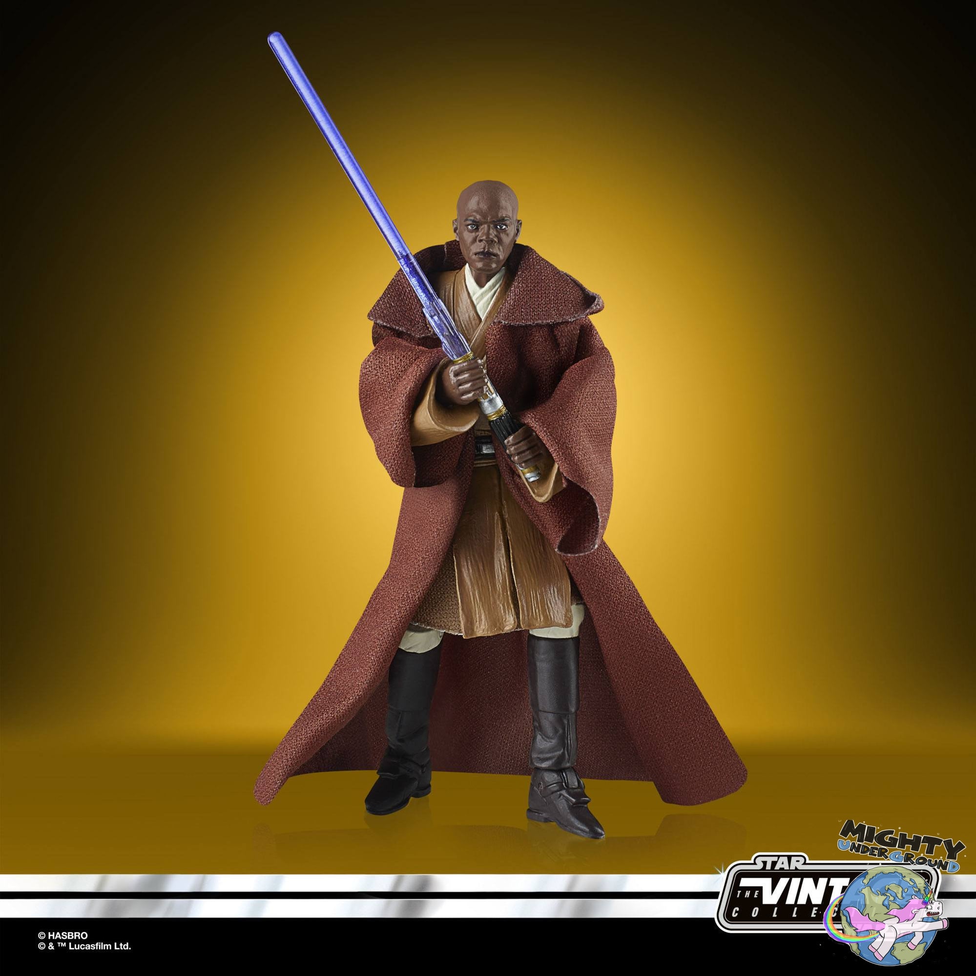 Star Wars Vintage Collection: Mace Windu (Episode II) - 10 cm-Actionfiguren-Hasbro-Mighty Underground