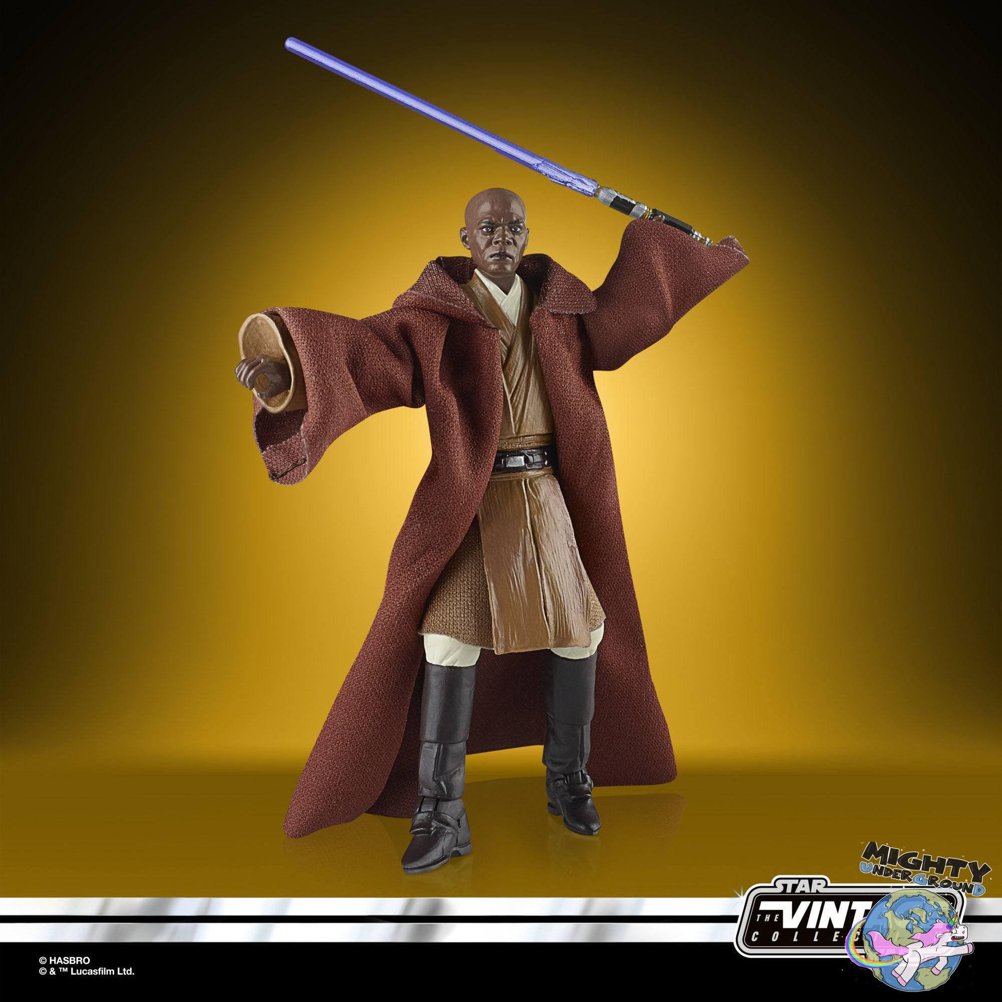 Star Wars Vintage Collection: Mace Windu (Episode II) - 10 cm-Actionfiguren-Hasbro-Mighty Underground
