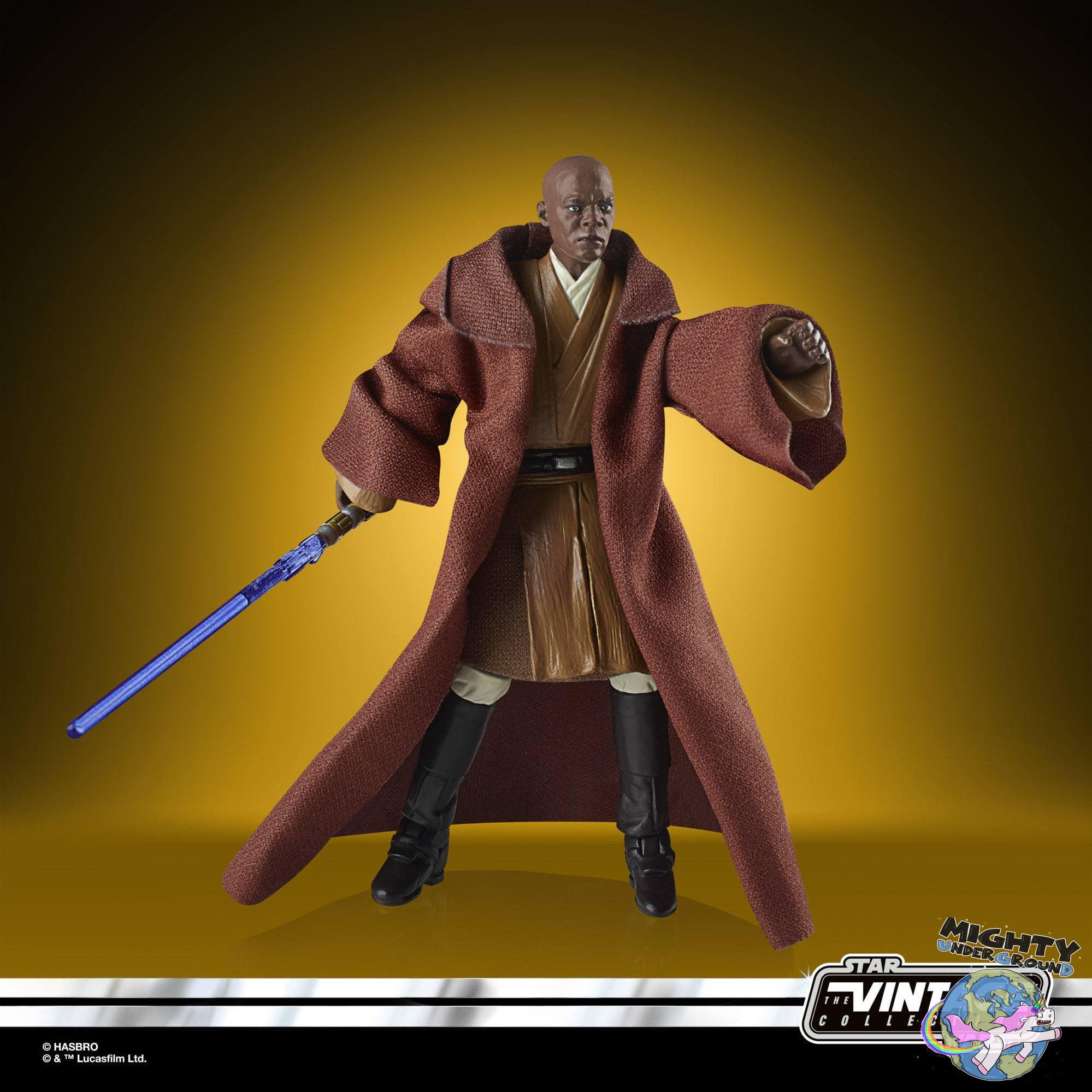 Star Wars Vintage Collection: Mace Windu (Episode II) - 10 cm-Actionfiguren-Hasbro-Mighty Underground