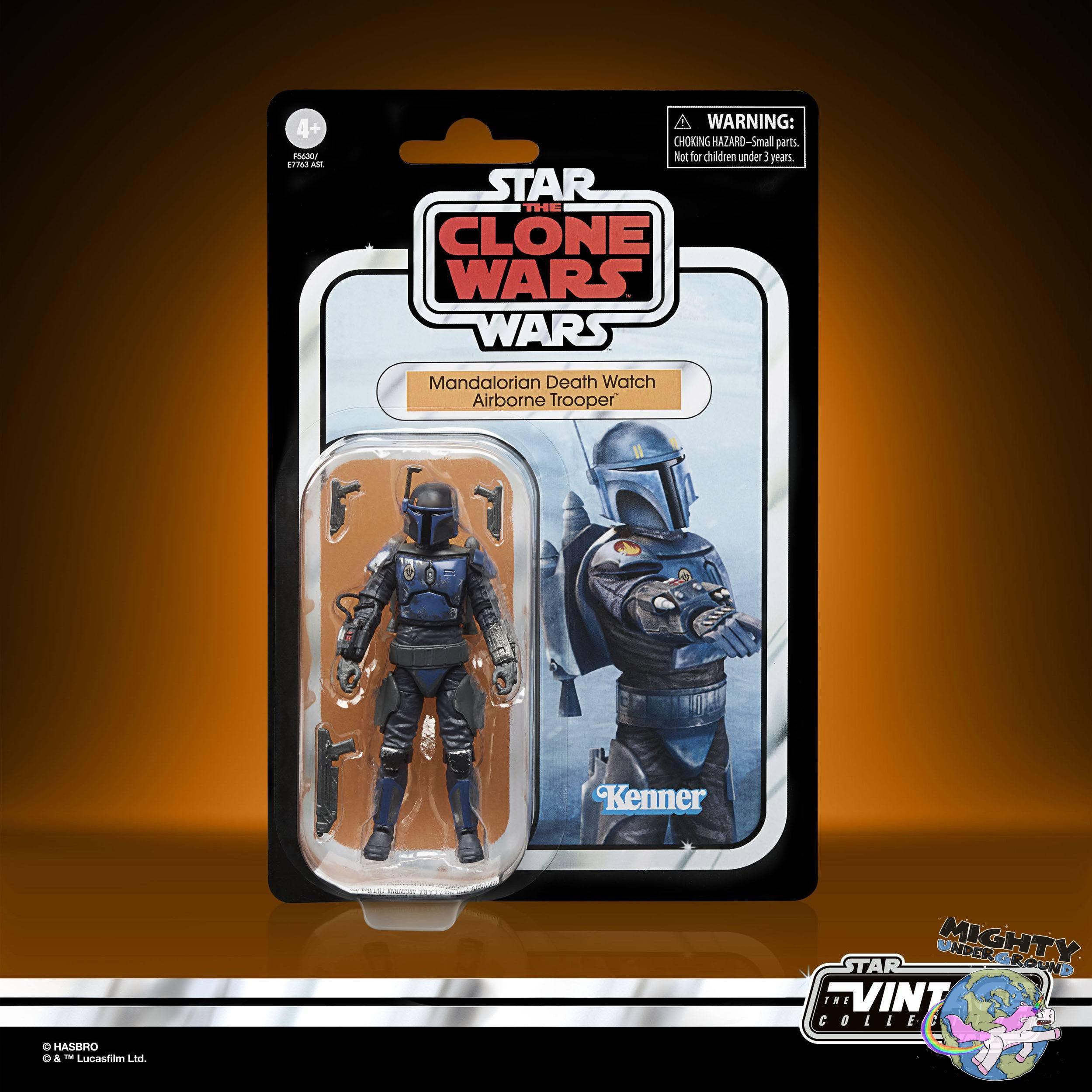 Star Wars Vintage Collection: Mandalorian Death Watch Airborne Trooper (The Clone Wars) - 10 cm-Actionfiguren-Hasbro-Mighty Underground