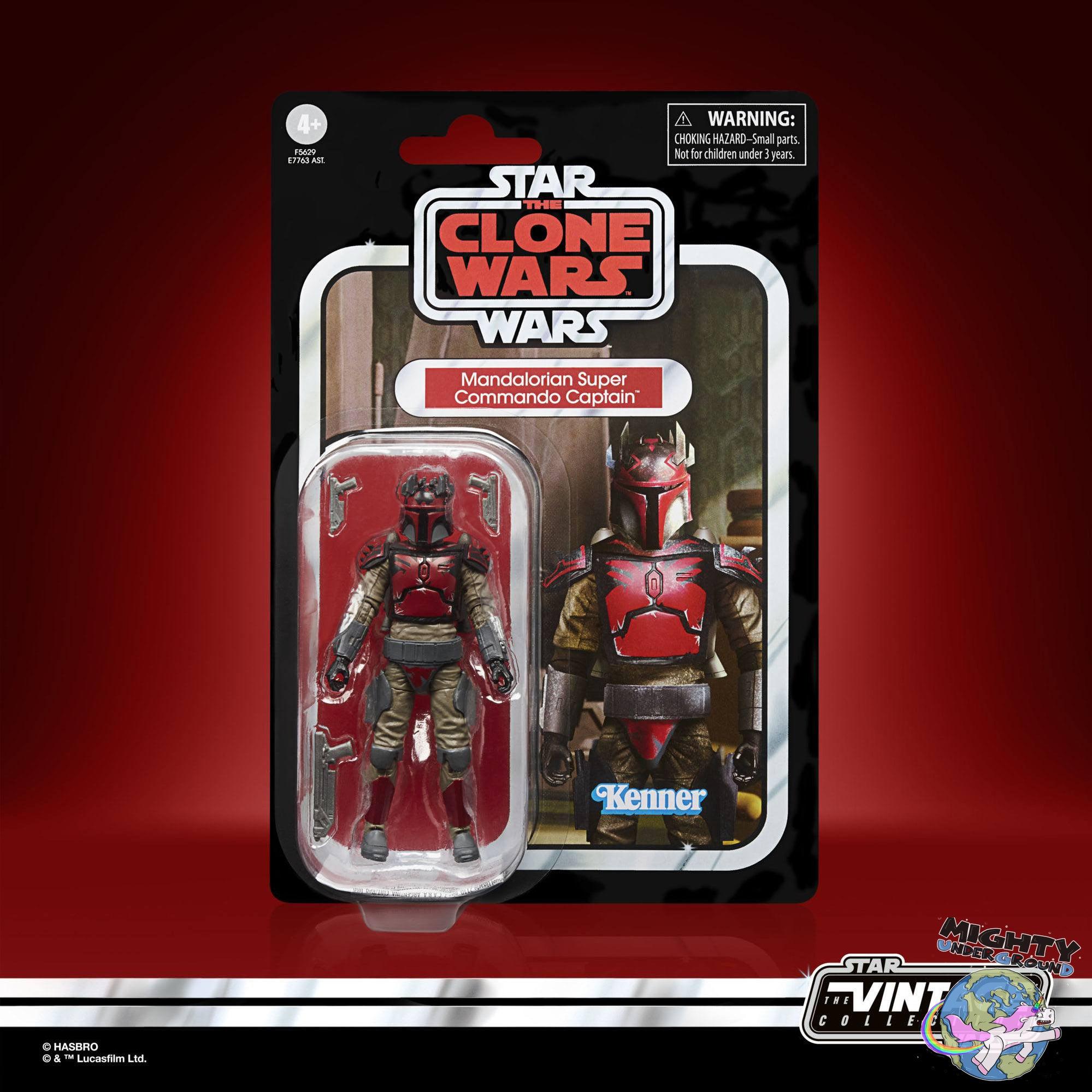 Star Wars Vintage Collection: Mandalorian Super Commando Captain (The Clone Wars) - 10 cm-Actionfiguren-Hasbro-Mighty Underground