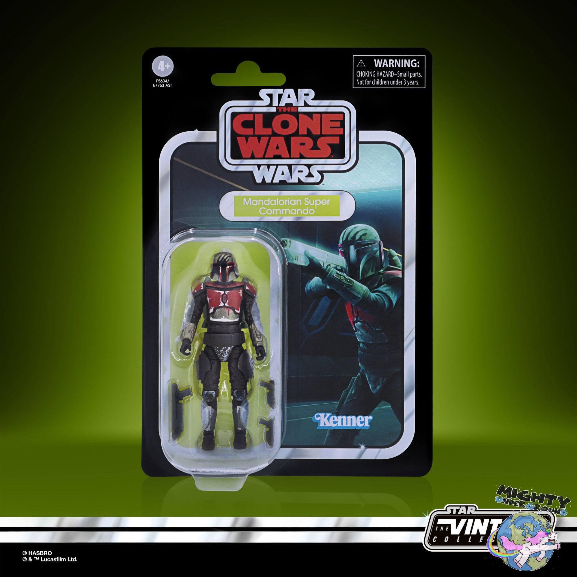 Star Wars Vintage Collection: Mandalorian Super Commando (Clone Wars) - 10 cm-Actionfiguren-Hasbro-Mighty Underground