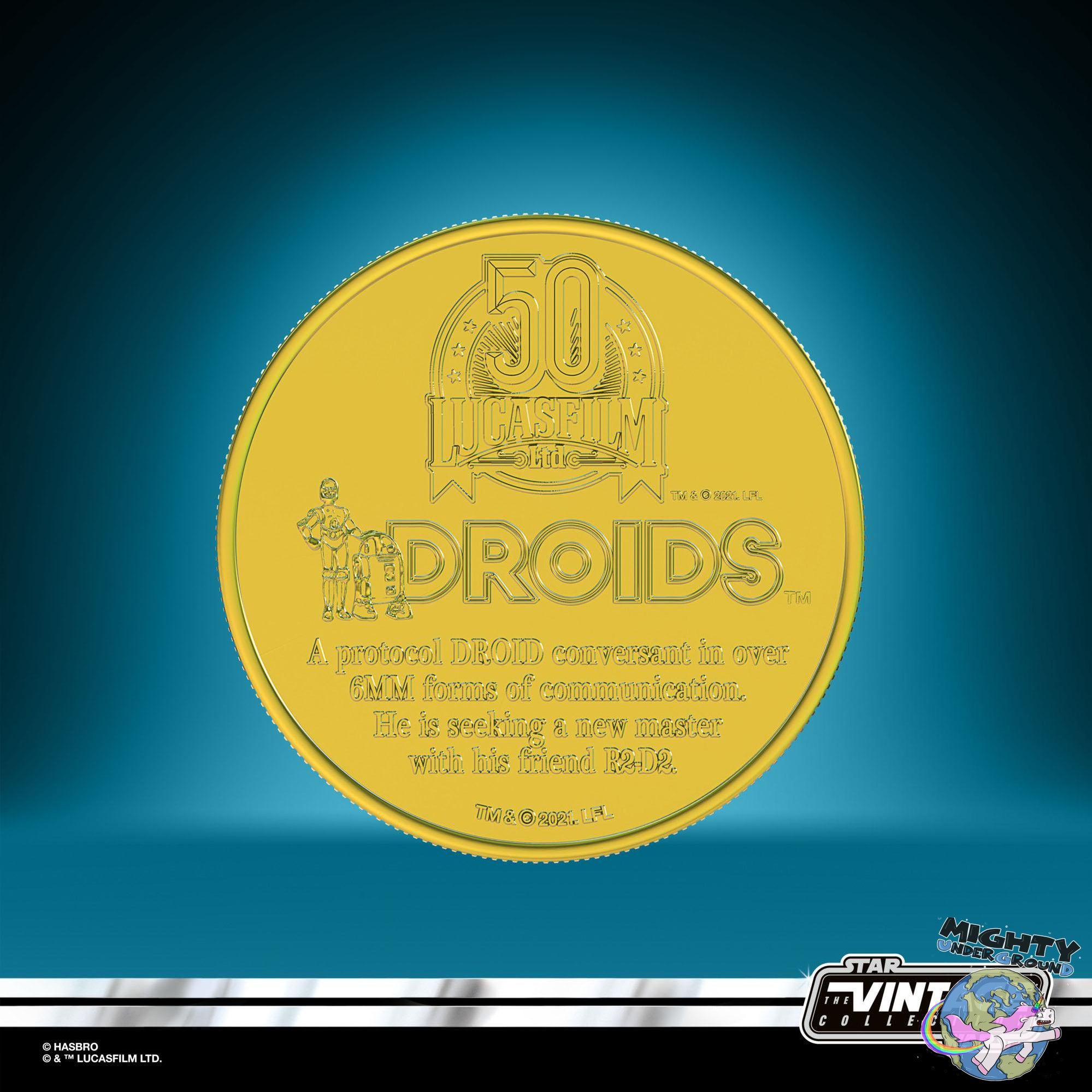 Star Wars Vintage Collection: See-Threepio (C-3PO, Droids) - 10 cm-Actionfiguren-Hasbro-Mighty Underground